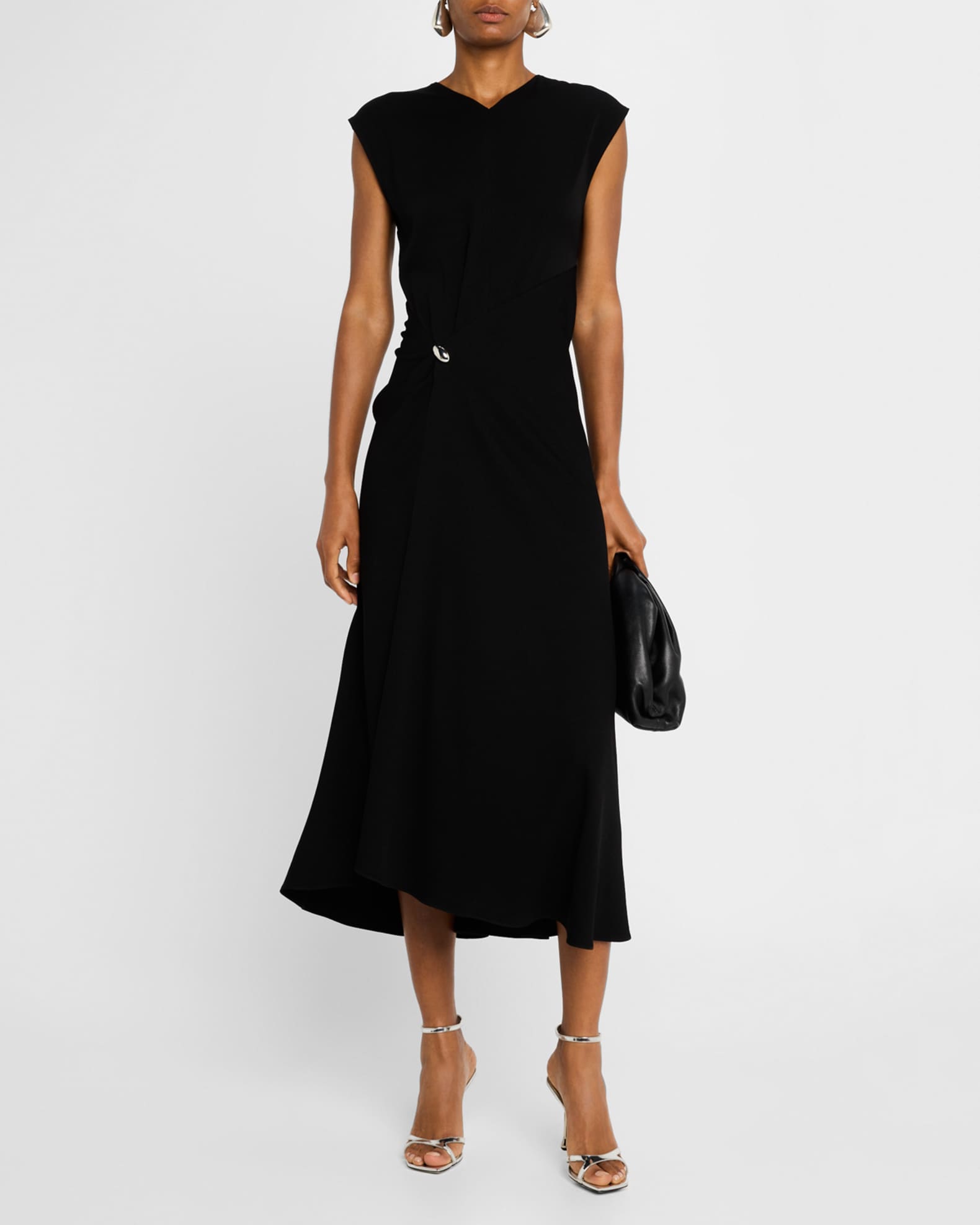 Mary V-Neck A-Line Midi Dress 1