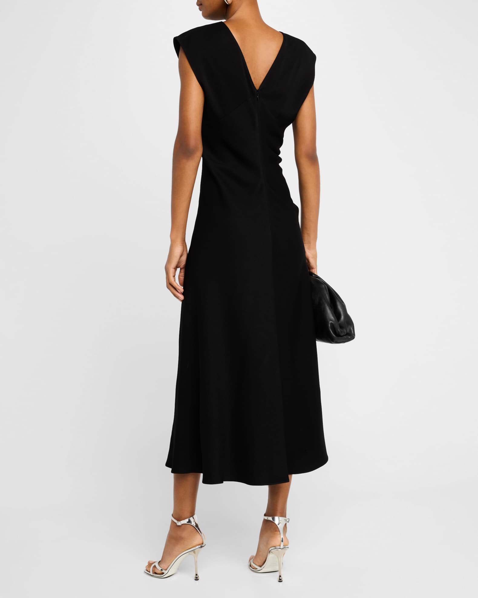 Mary V-Neck A-Line Midi Dress