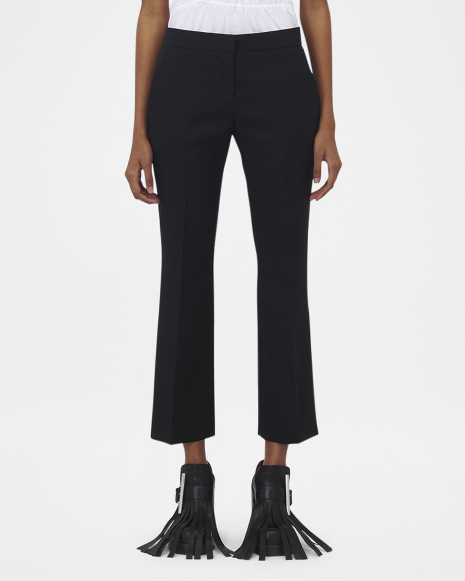Tailored Wool Crop Trousers 1