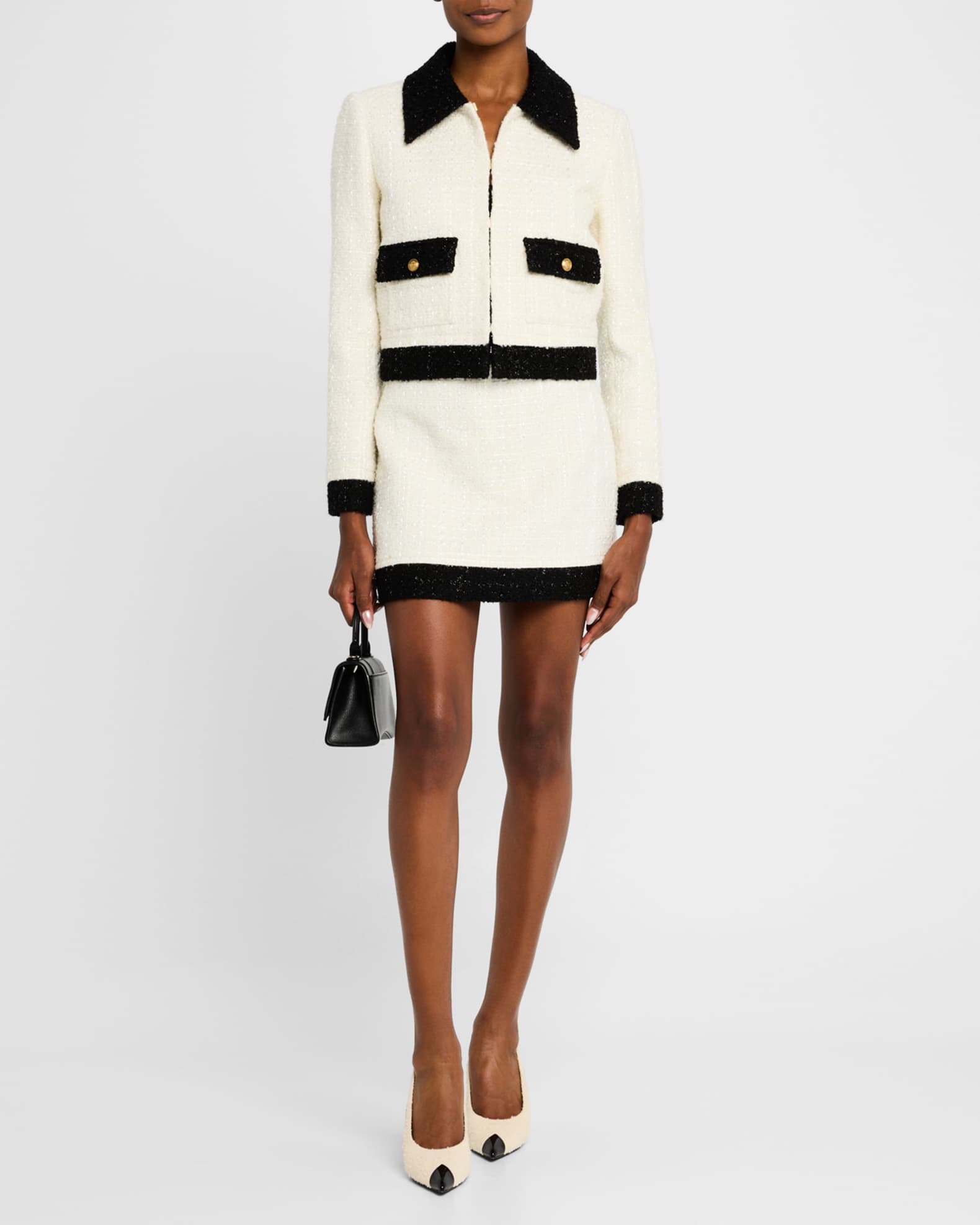 Topher Tweed Boxy Jacket  1