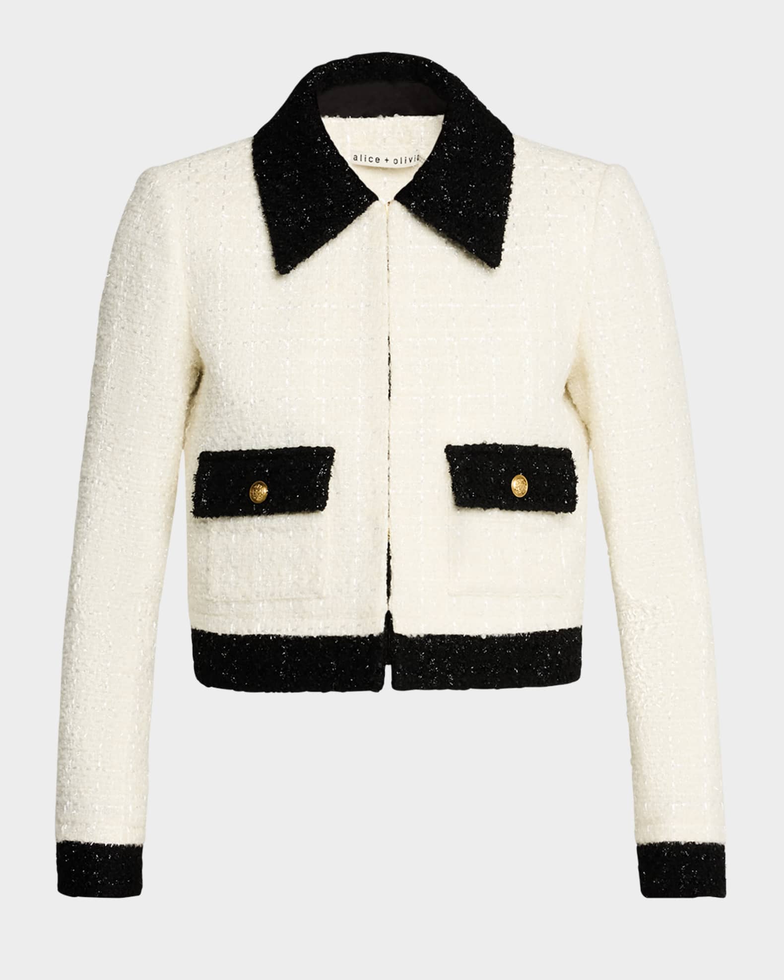 Topher Tweed Boxy Jacket  0