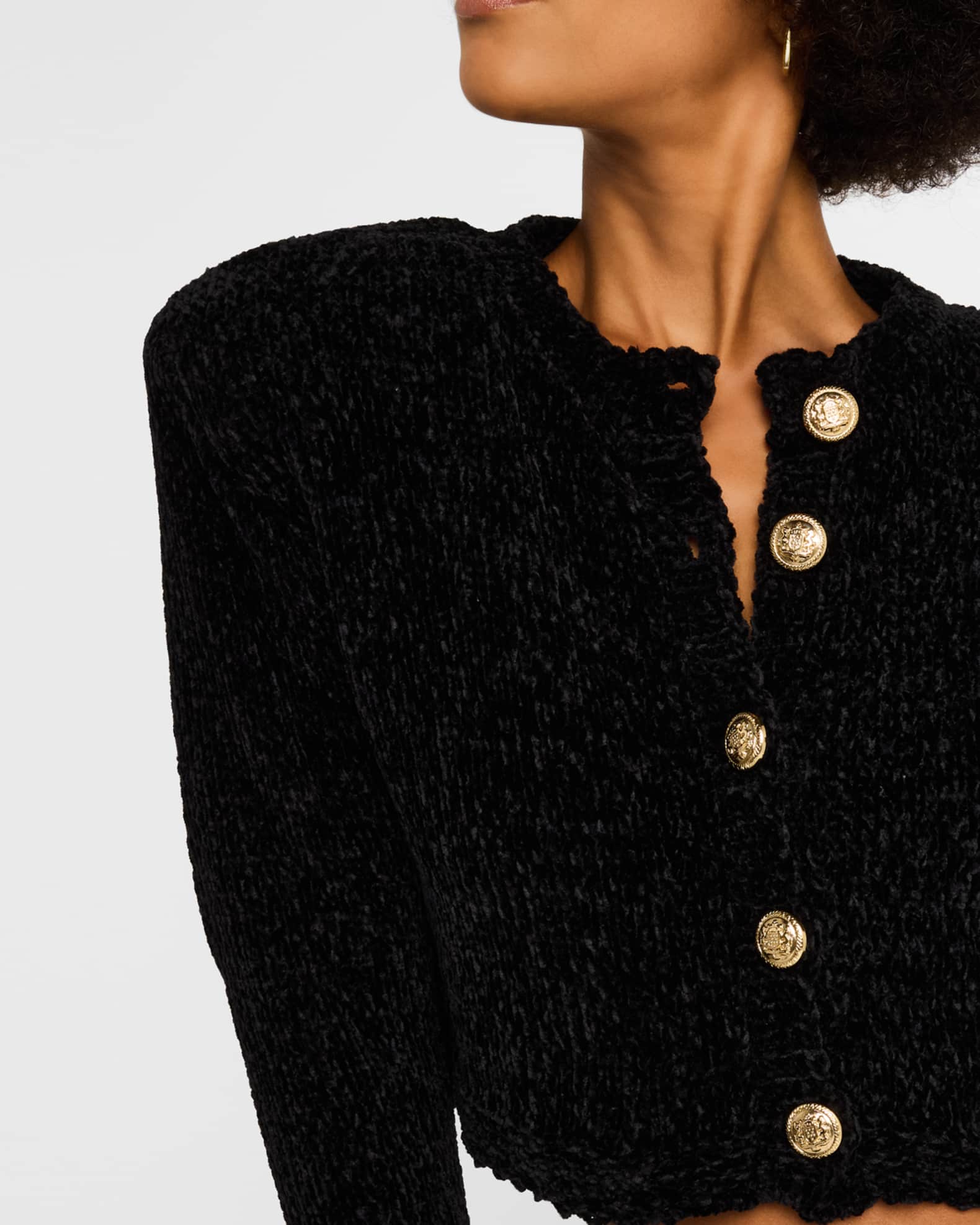 Alice + Olivia Breanna Chunky Knit Cardigan | Neiman Marcus