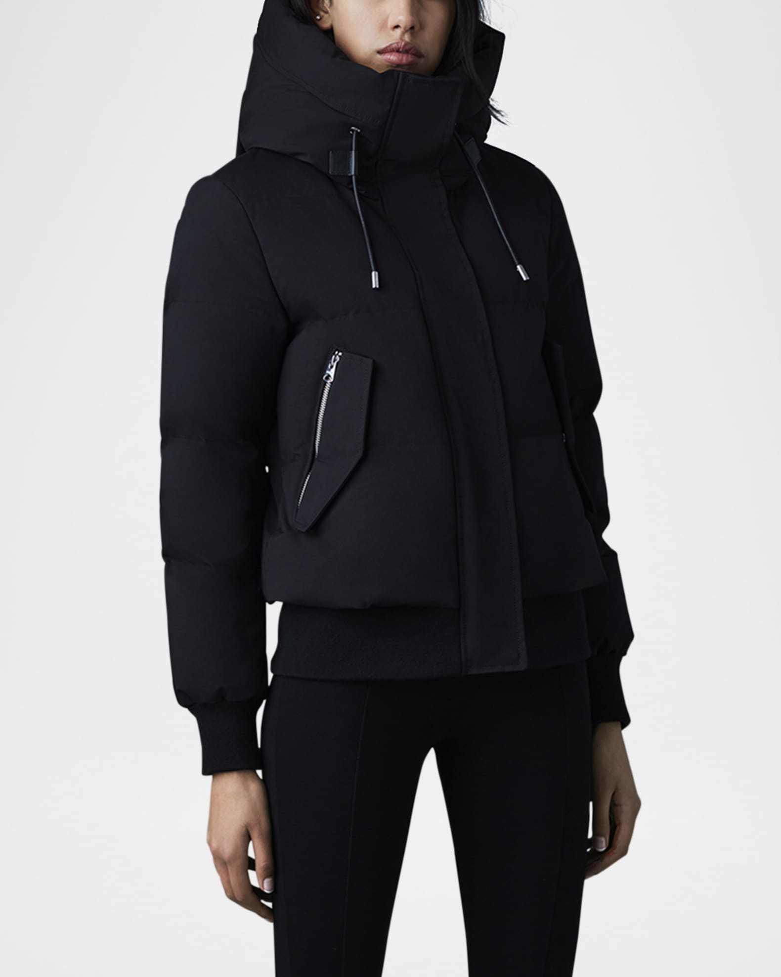 Mackage Nefi Nordic Tech Down Jacket with Hood Neiman Marcus