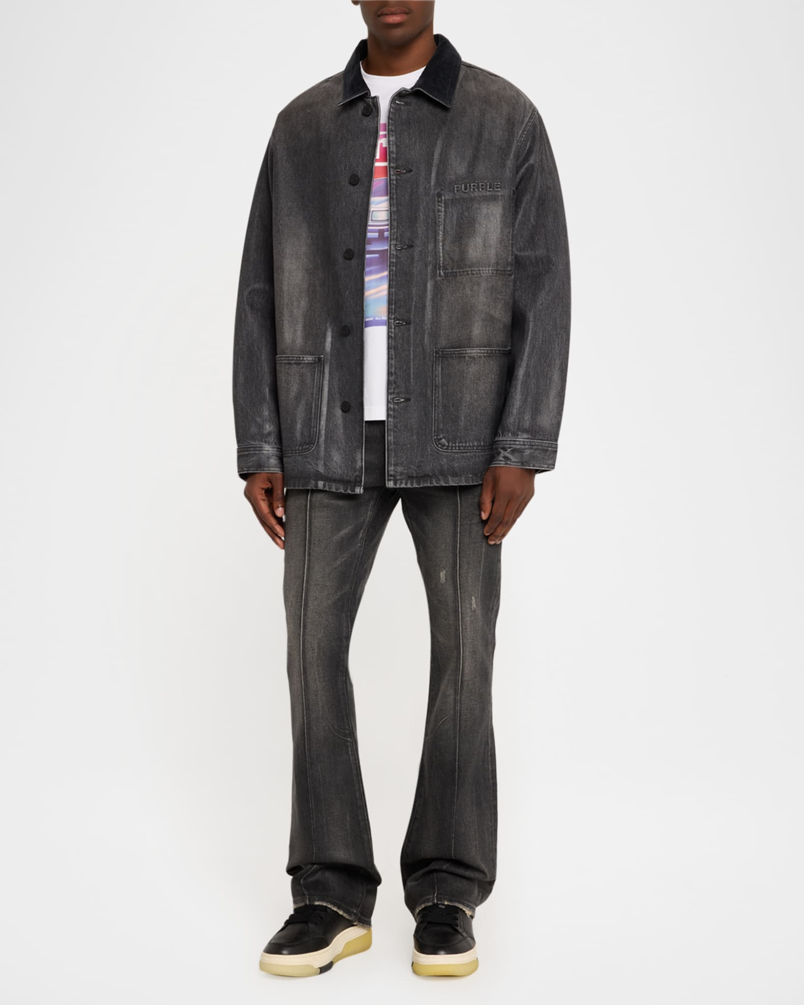 Men's Coated Denim Workwear Jacket 1