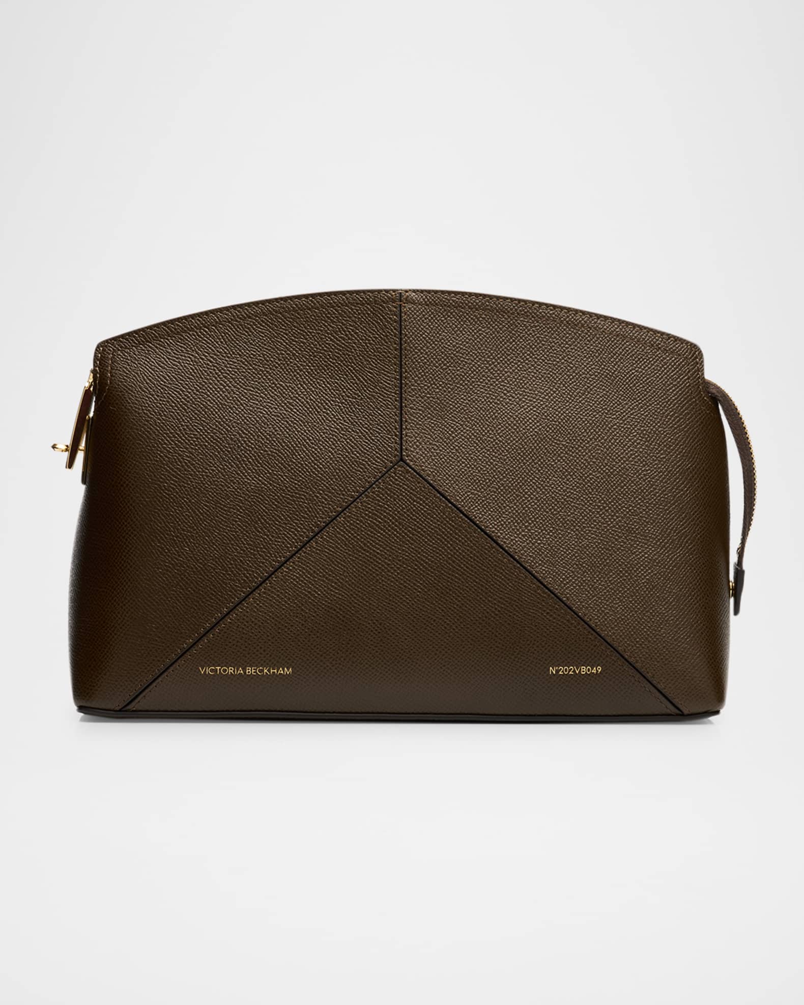 Victoria Beckham The Victoria Zip Leather Clutch Bag