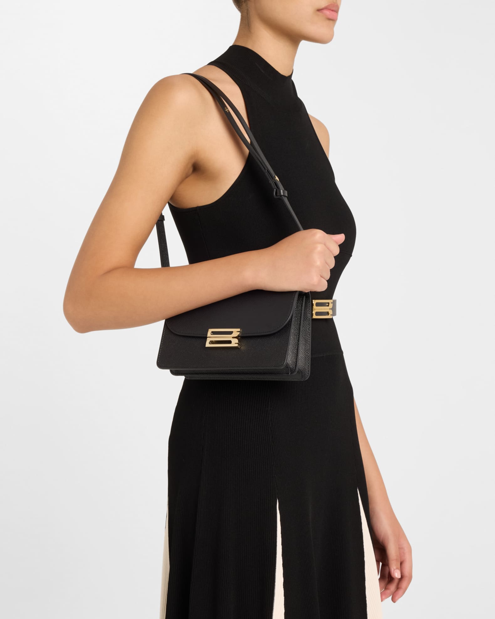 Mini Buckle Leather Shoulder Bag 1