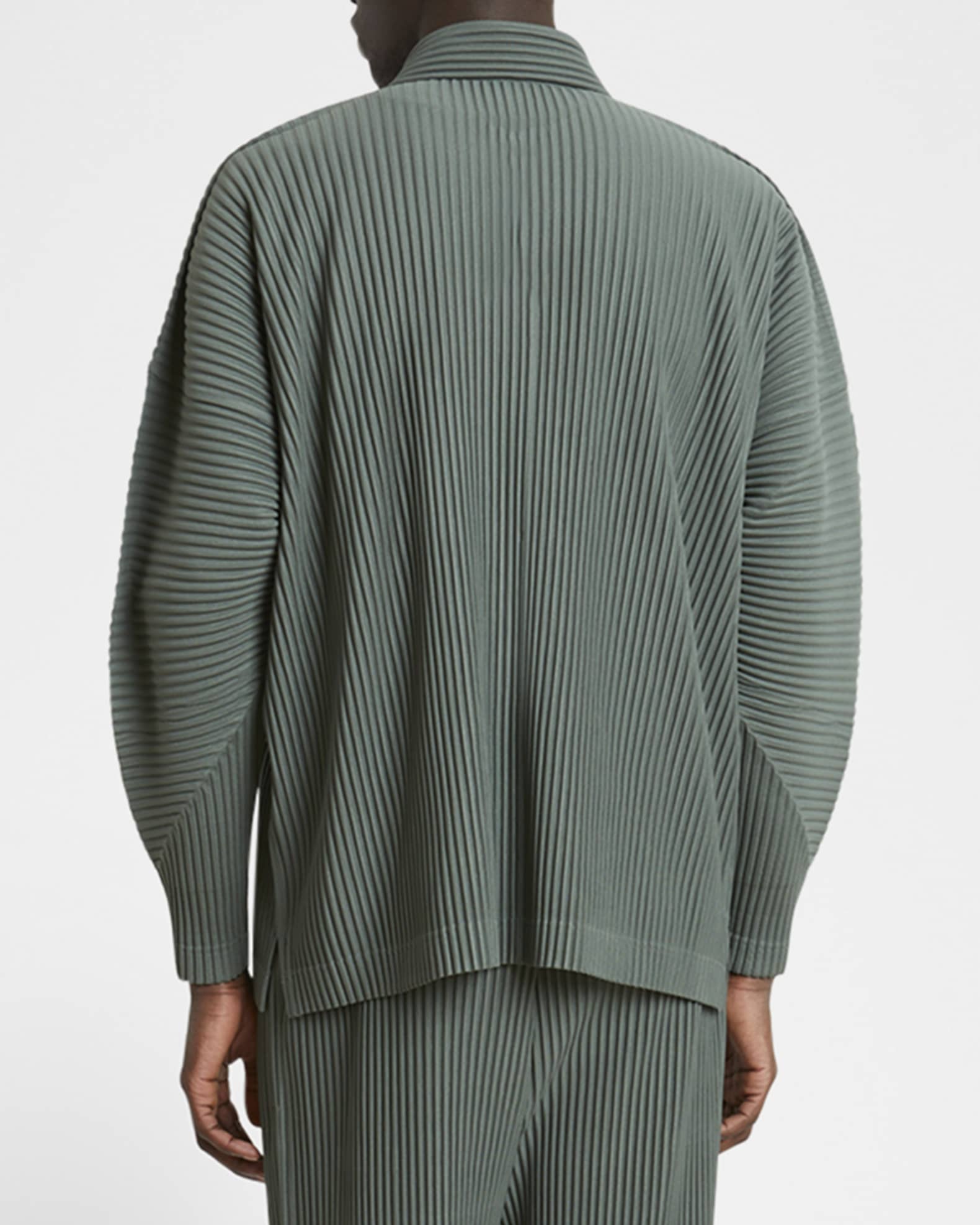 驚きの価格が実現！ Plisse Homme Issey Polo Pleated October MC Men's Miyake トップス