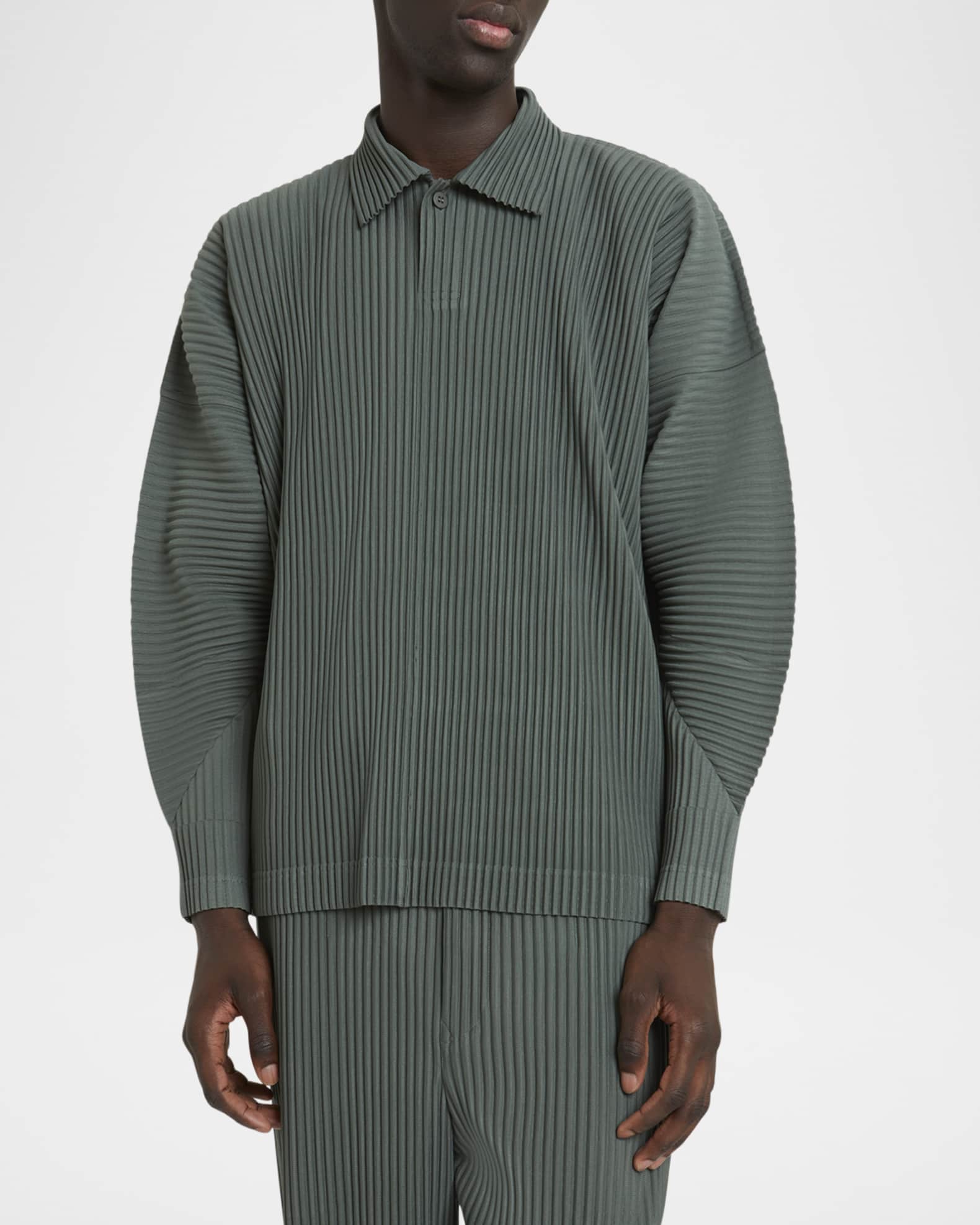 公式サイト - ハイブランドの新作が続々登場 Miyake Issey Plisse Homme Men's Polo Pleated October MC トップス