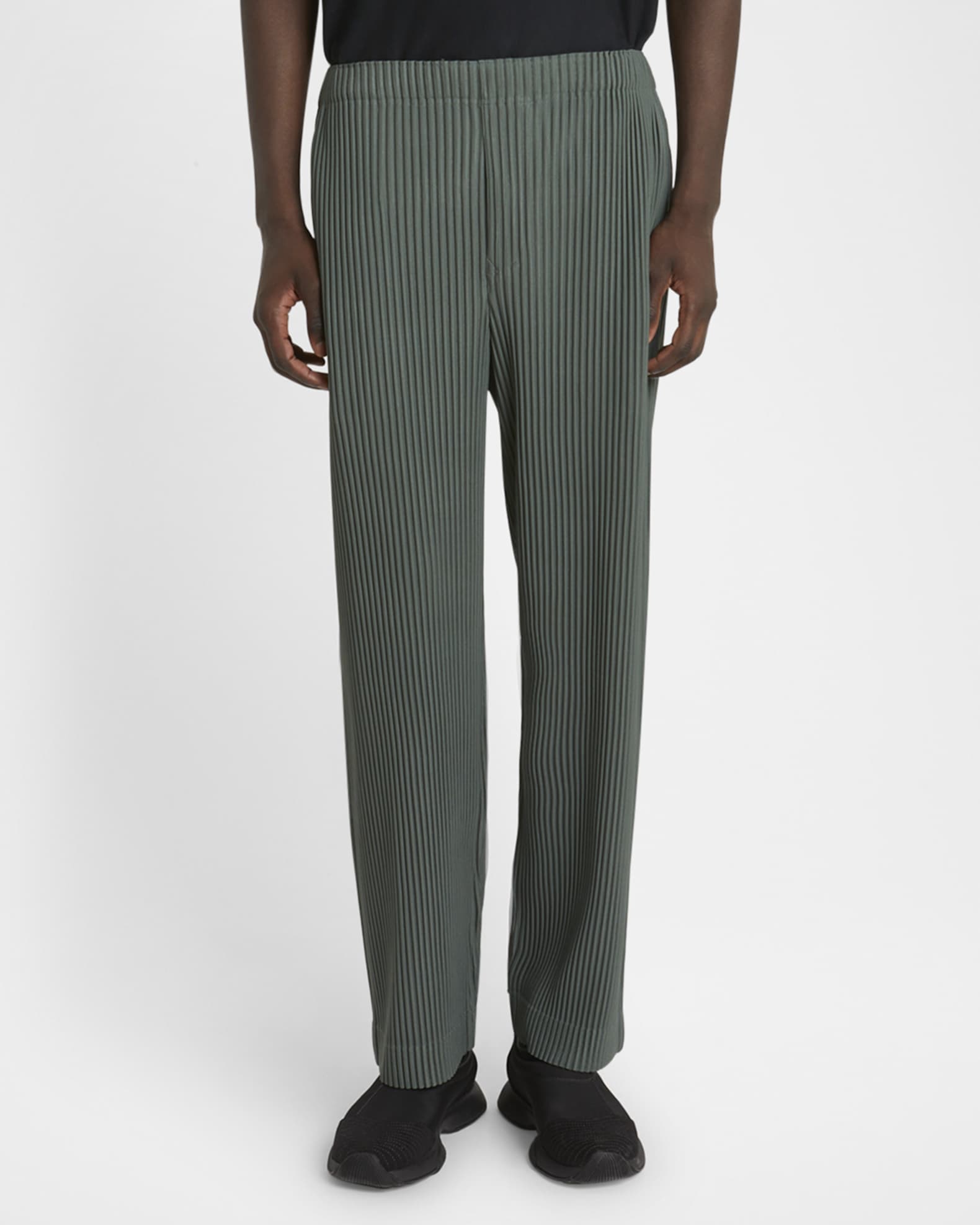 一番の Miyake Issey Plisse Homme Men's Pants Pleated October MC パンツ