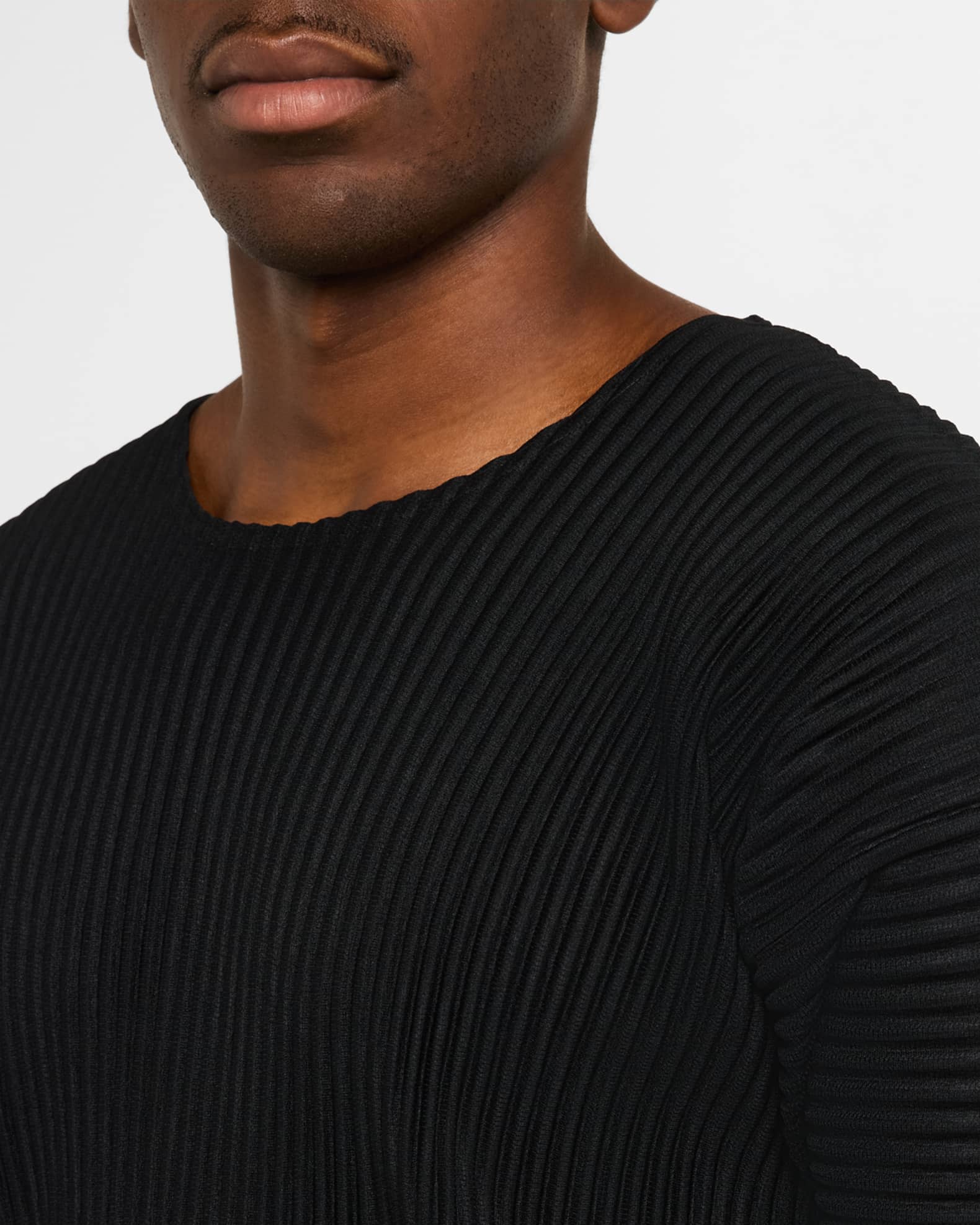 Homme Plisse Issey Miyake Men's Pleated T-Shirt | Neiman Marcus