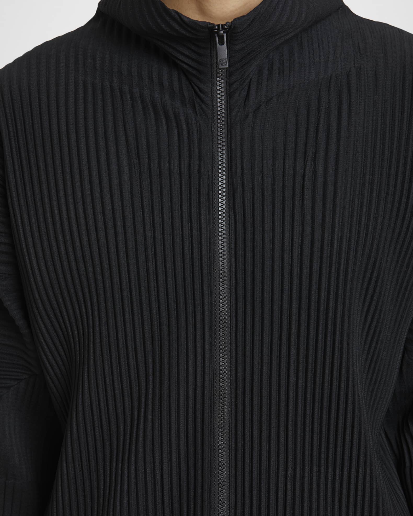 Homme Plisse Issey Miyake Men's Pleated Full-Zip Jacket