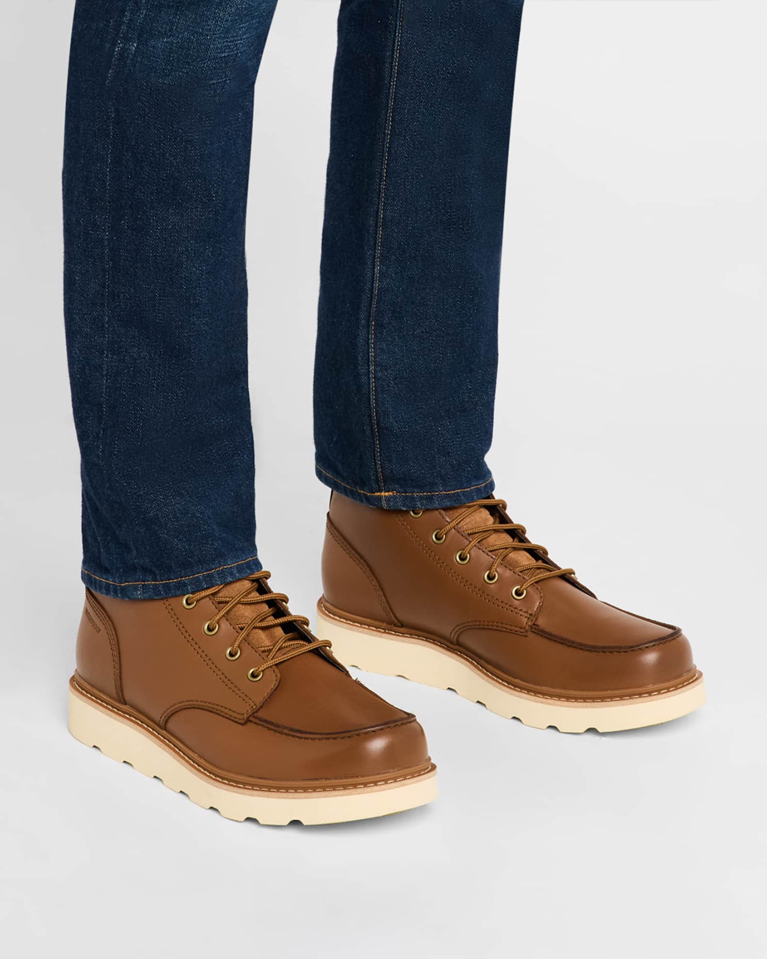 Men's Slabtown 62'™ Waterproof Leather Moc-Toe Lace-Up Boots 1
