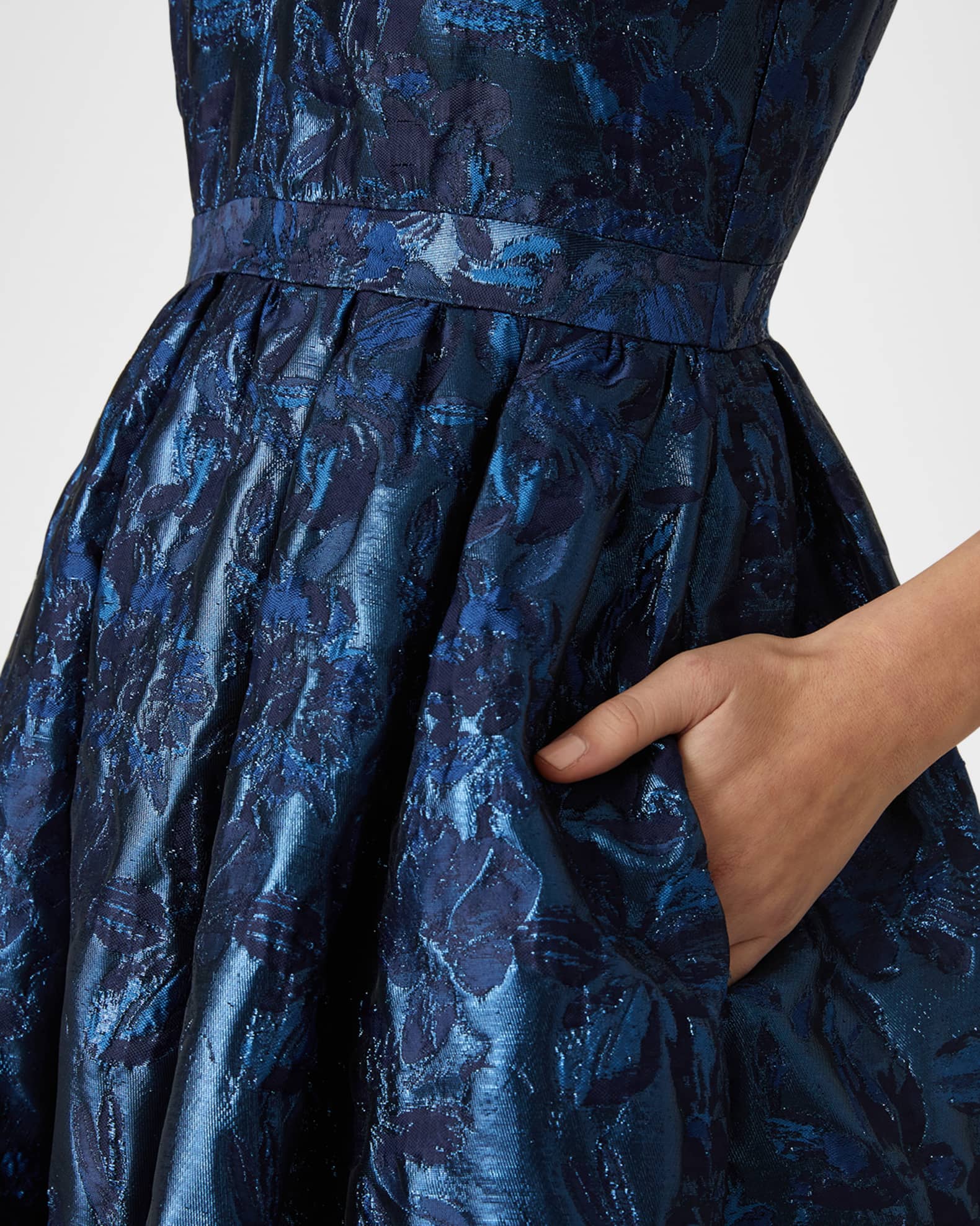 Shoshanna joalyn metallic dress online