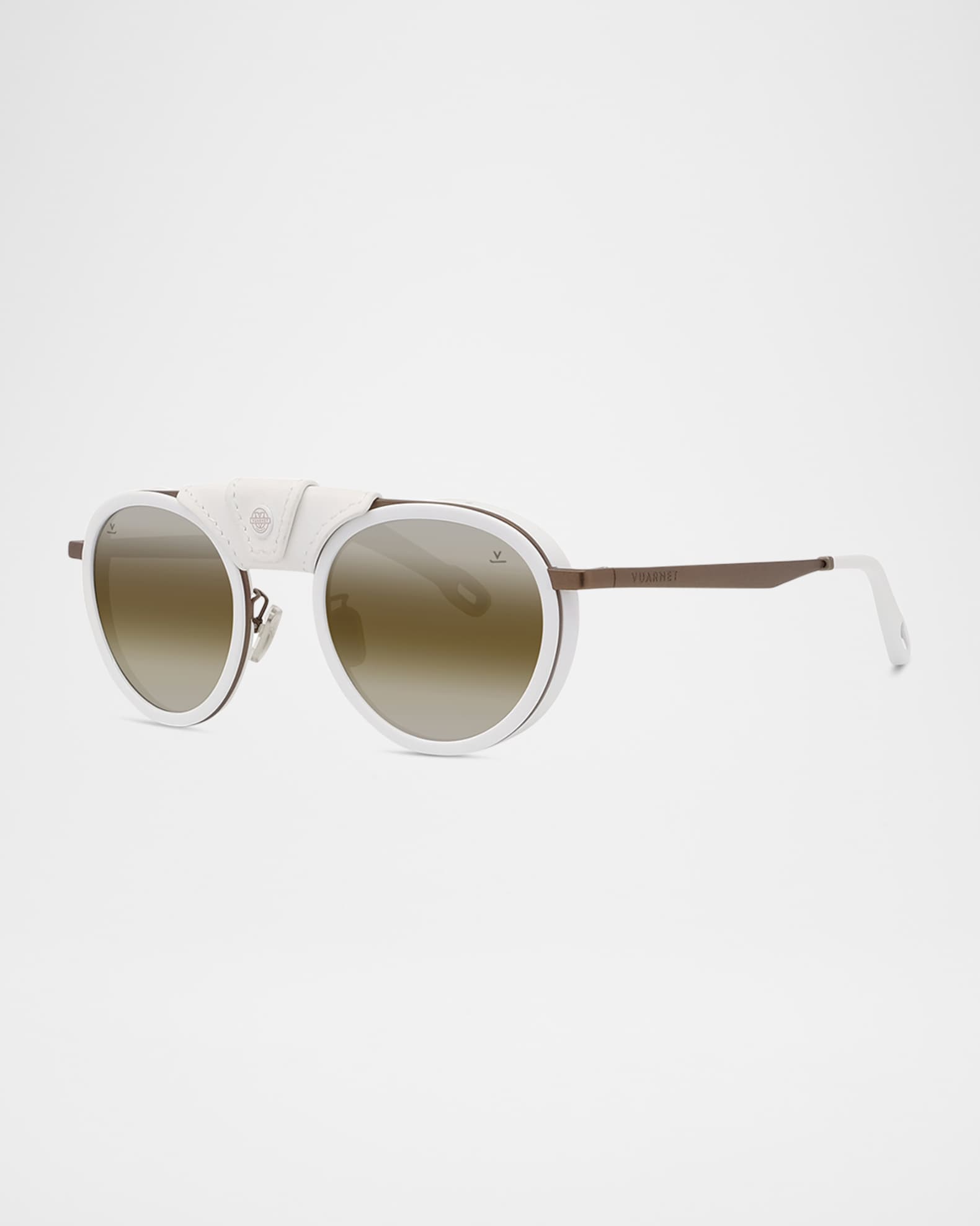 Mens round sunglasses with side shields best sale