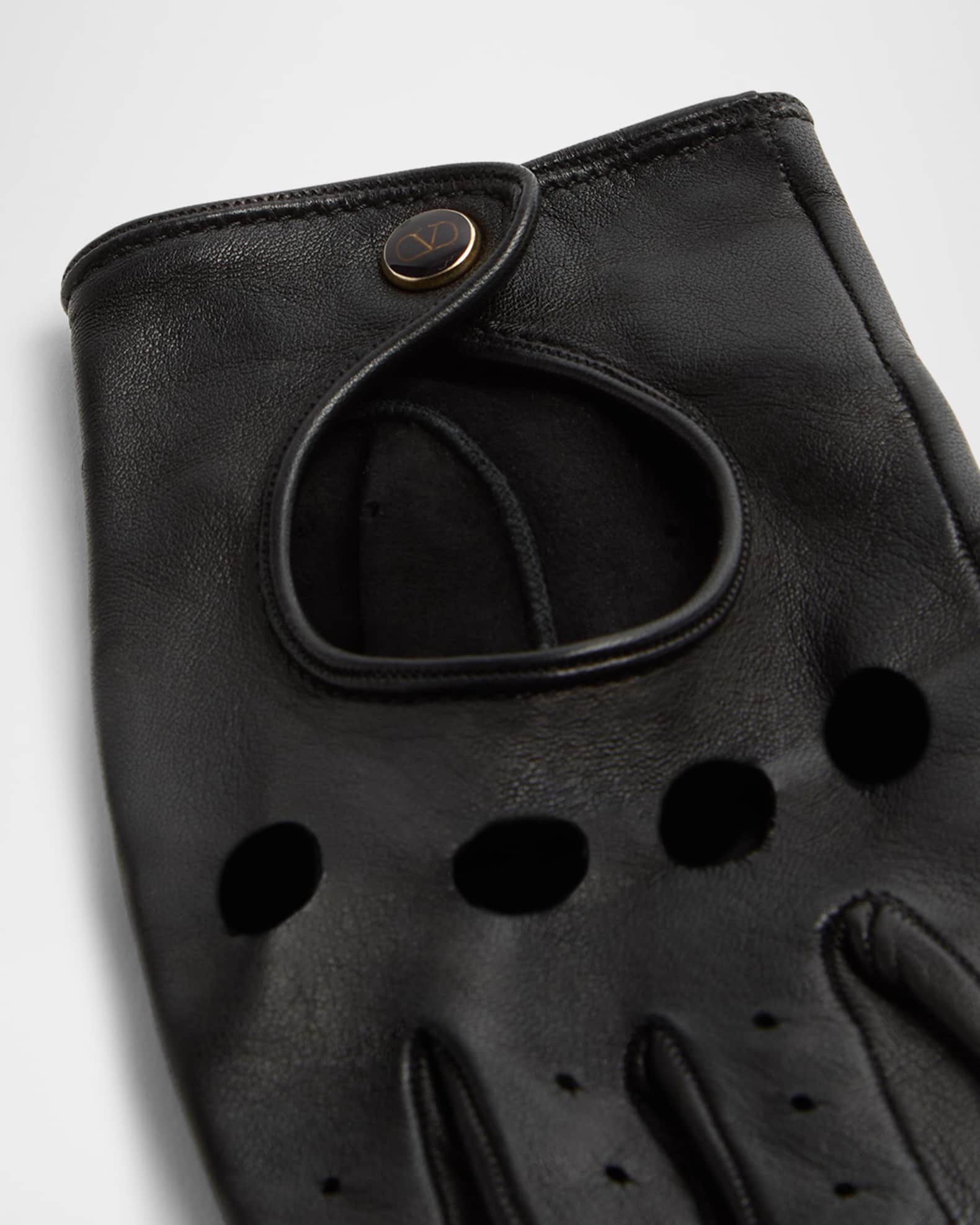 Valentino Garavani VLOGO Signature Leather Fingerless Gloves