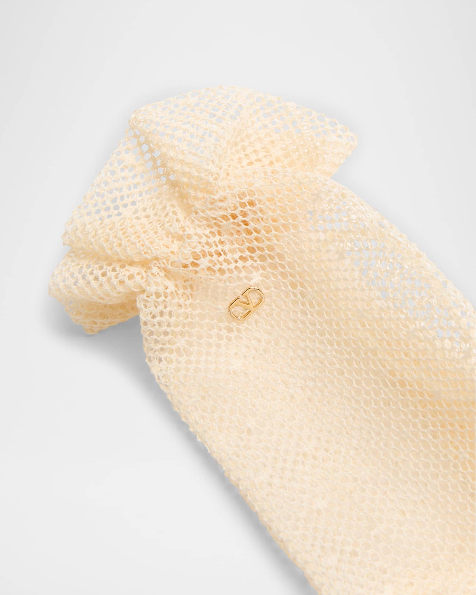 V-Logo Cotton Blend Gloves 1