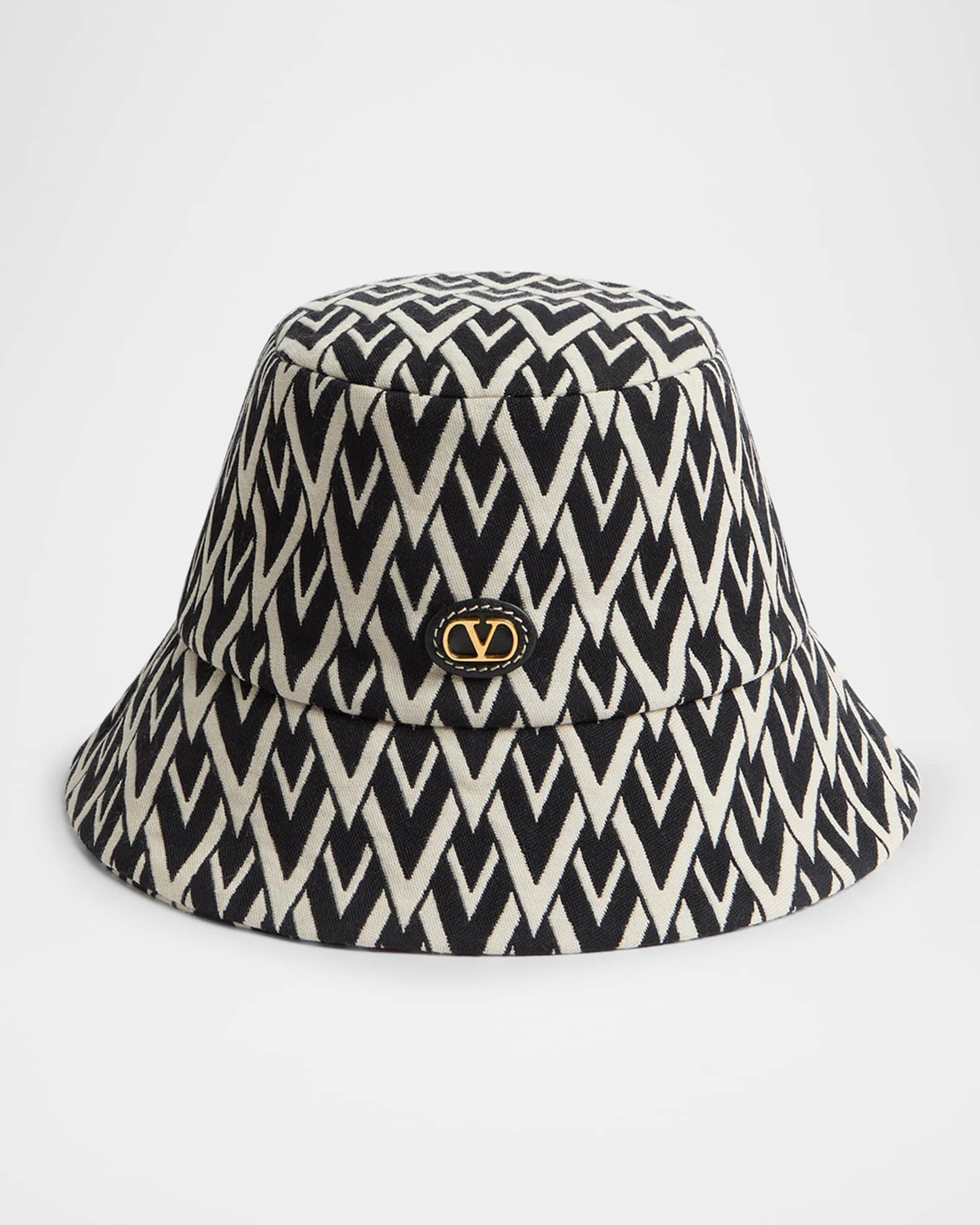 Valentino Garavani V-Logo Bucket Hat | Neiman Marcus