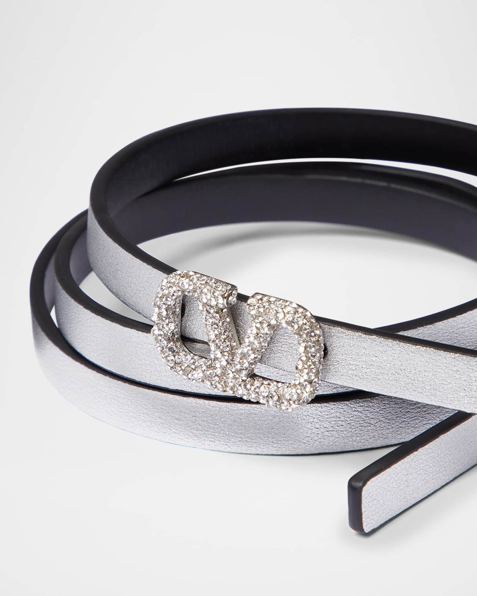 ベルト Valentino Garavani \"Vlogo Signature\" Reversible Belt Valentino Garavani Vlogo Signature Reversible Belt In Shiny
