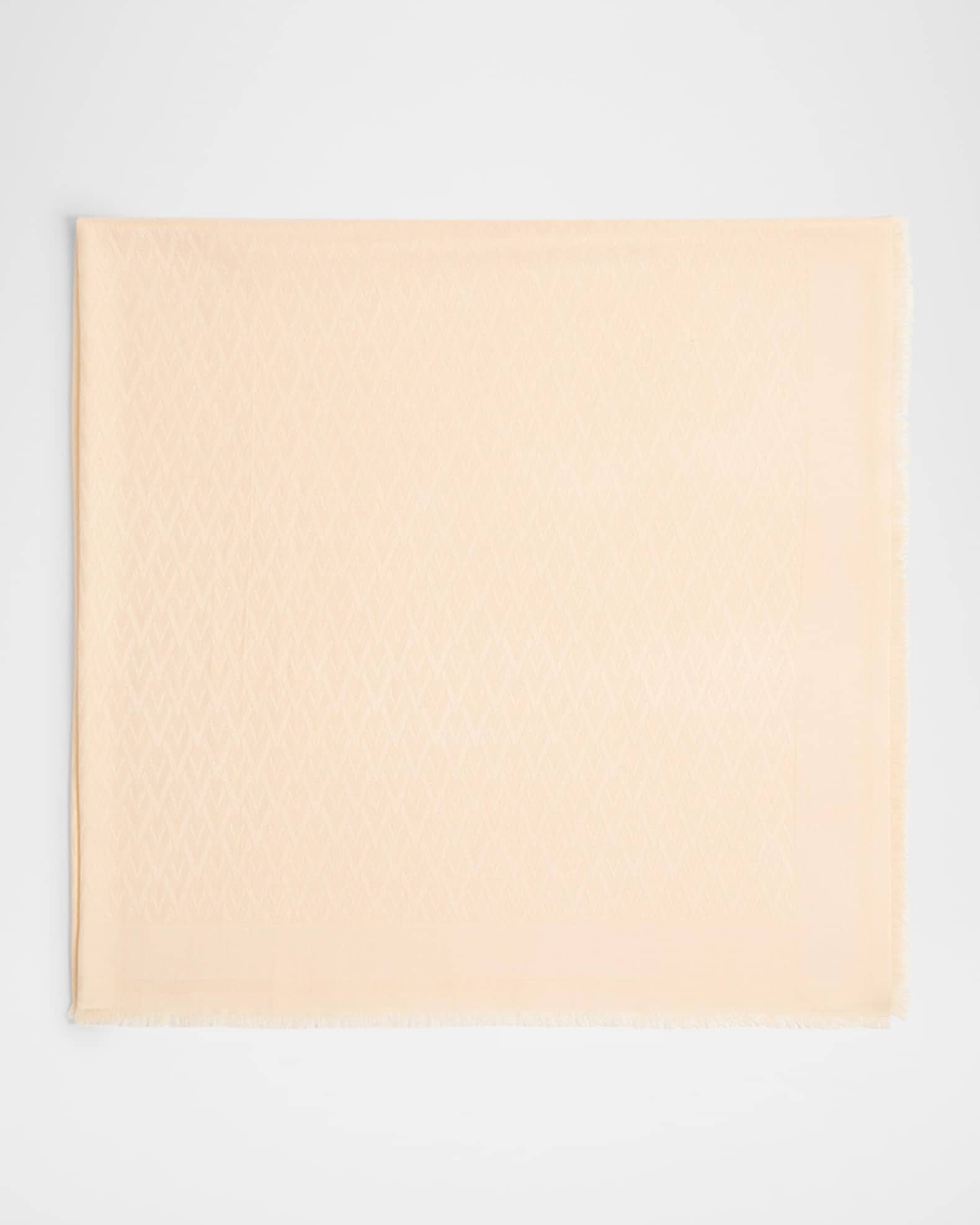 Toute La V Logo Jacquard Shawl 0