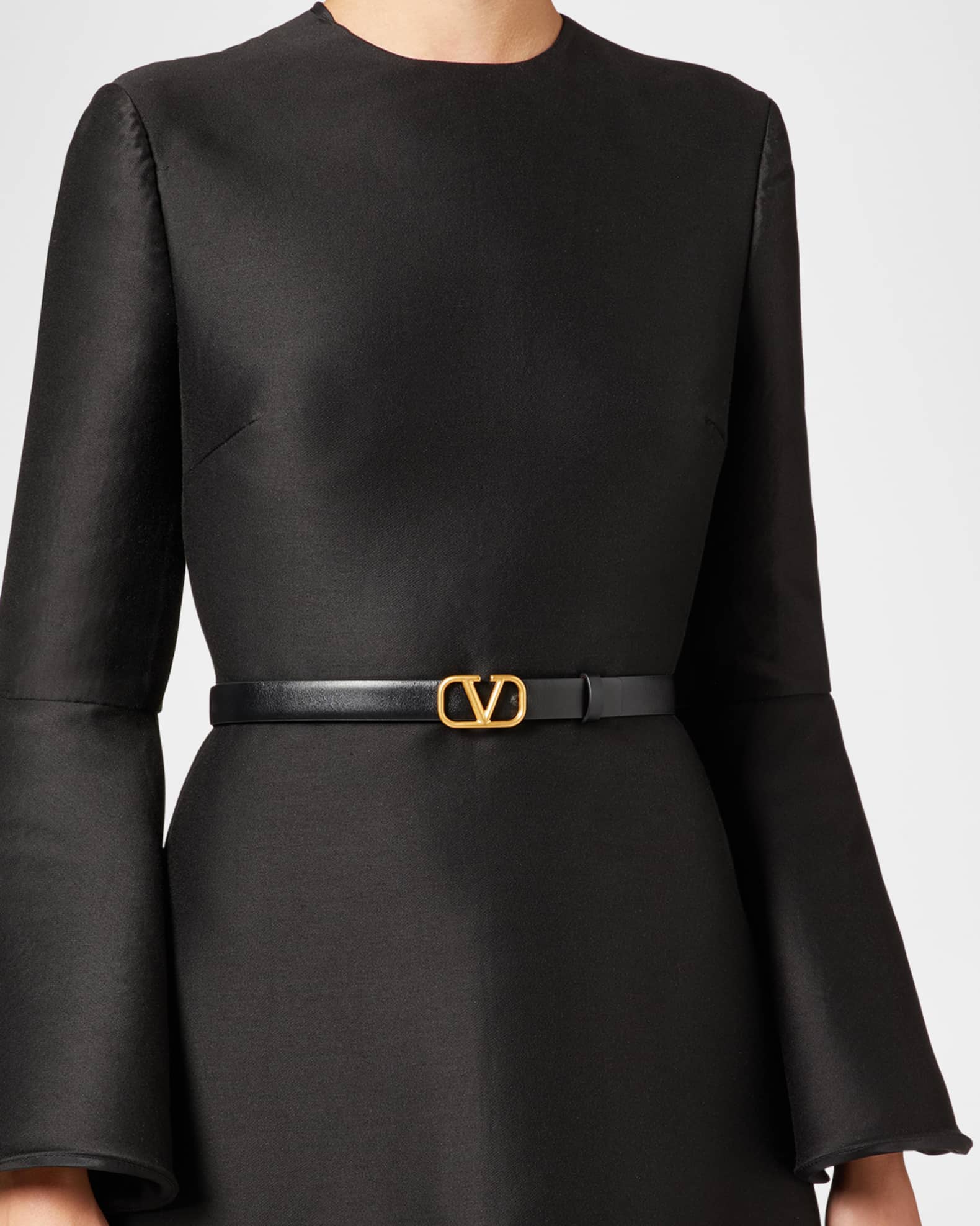VLogo Signature Reversible Leather Belt, 20mm 1