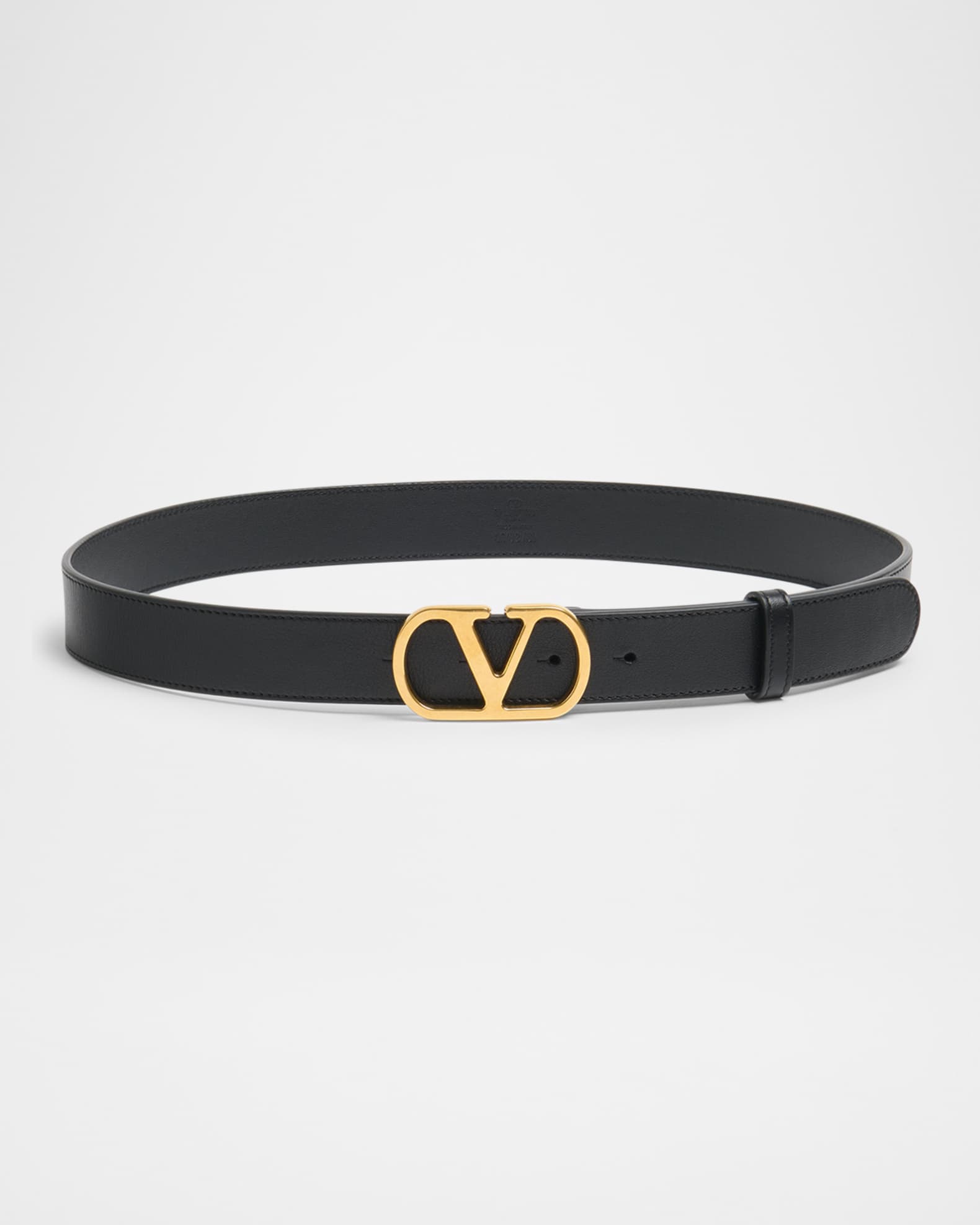 Valentino Garavani Vlogo Signature Calfskin Belt