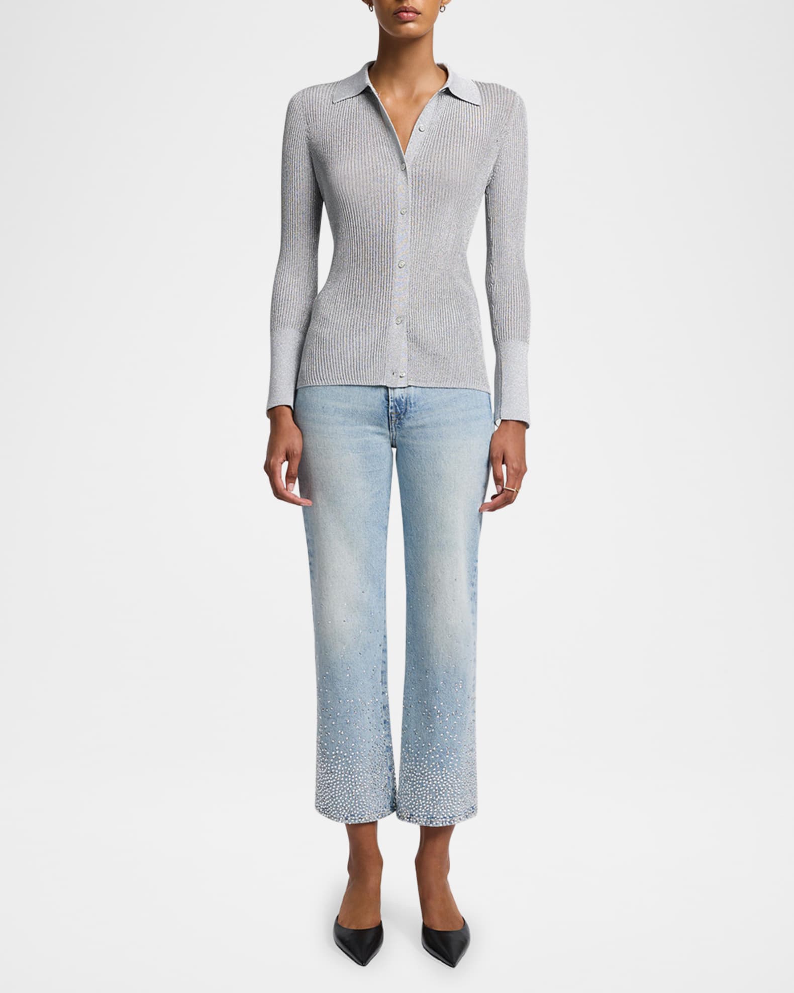 Logan Embellished Stovepipe Jeans 1