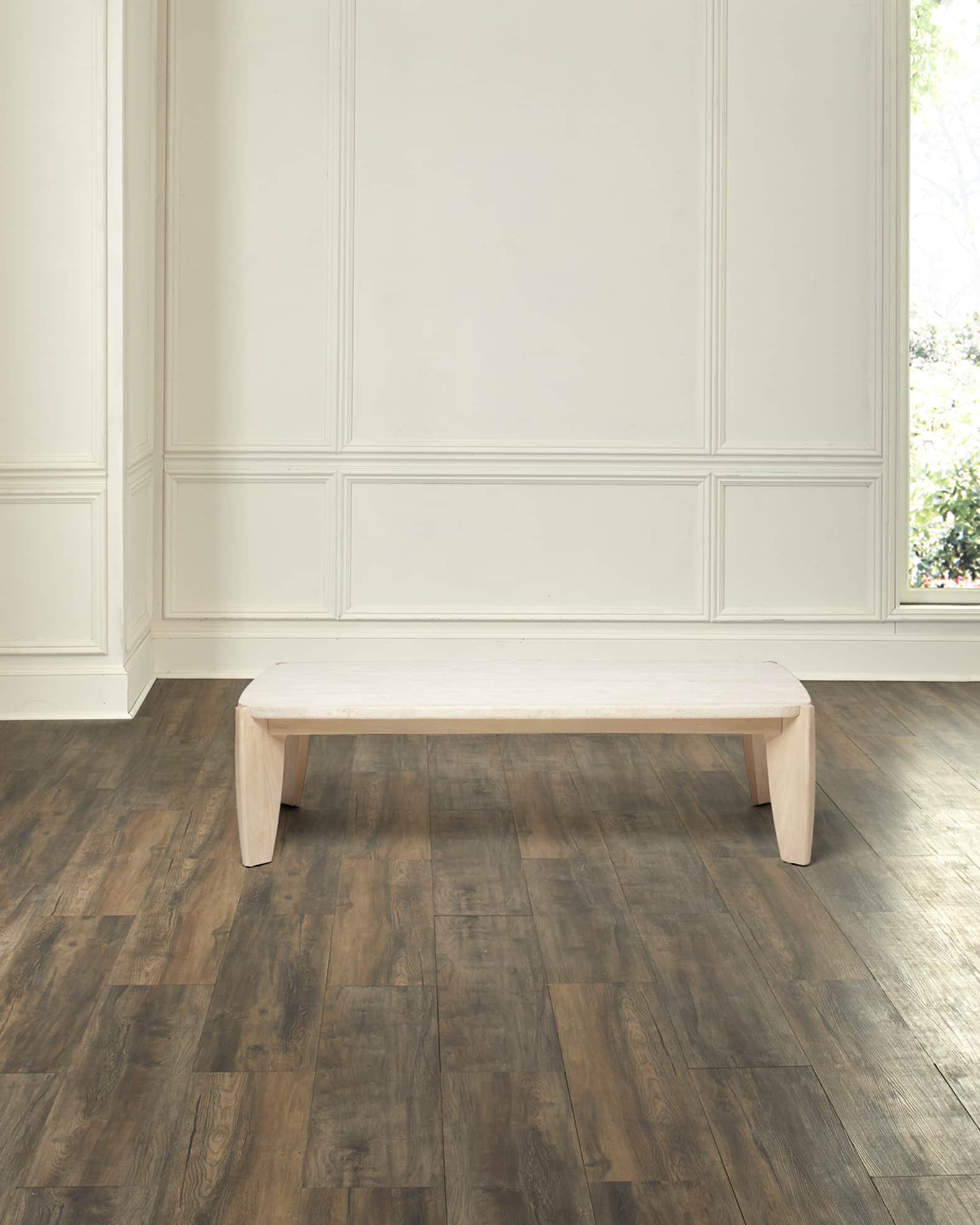 Rocco Travertine Cocktail Table 0