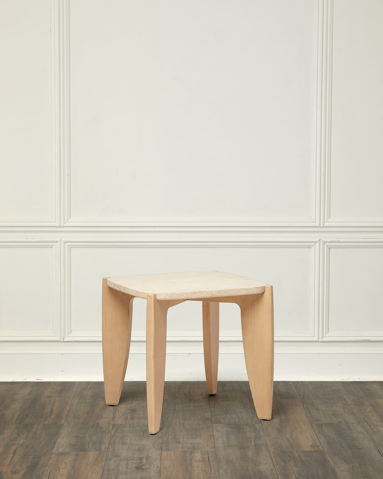 Rocco Travertine Side Table 0