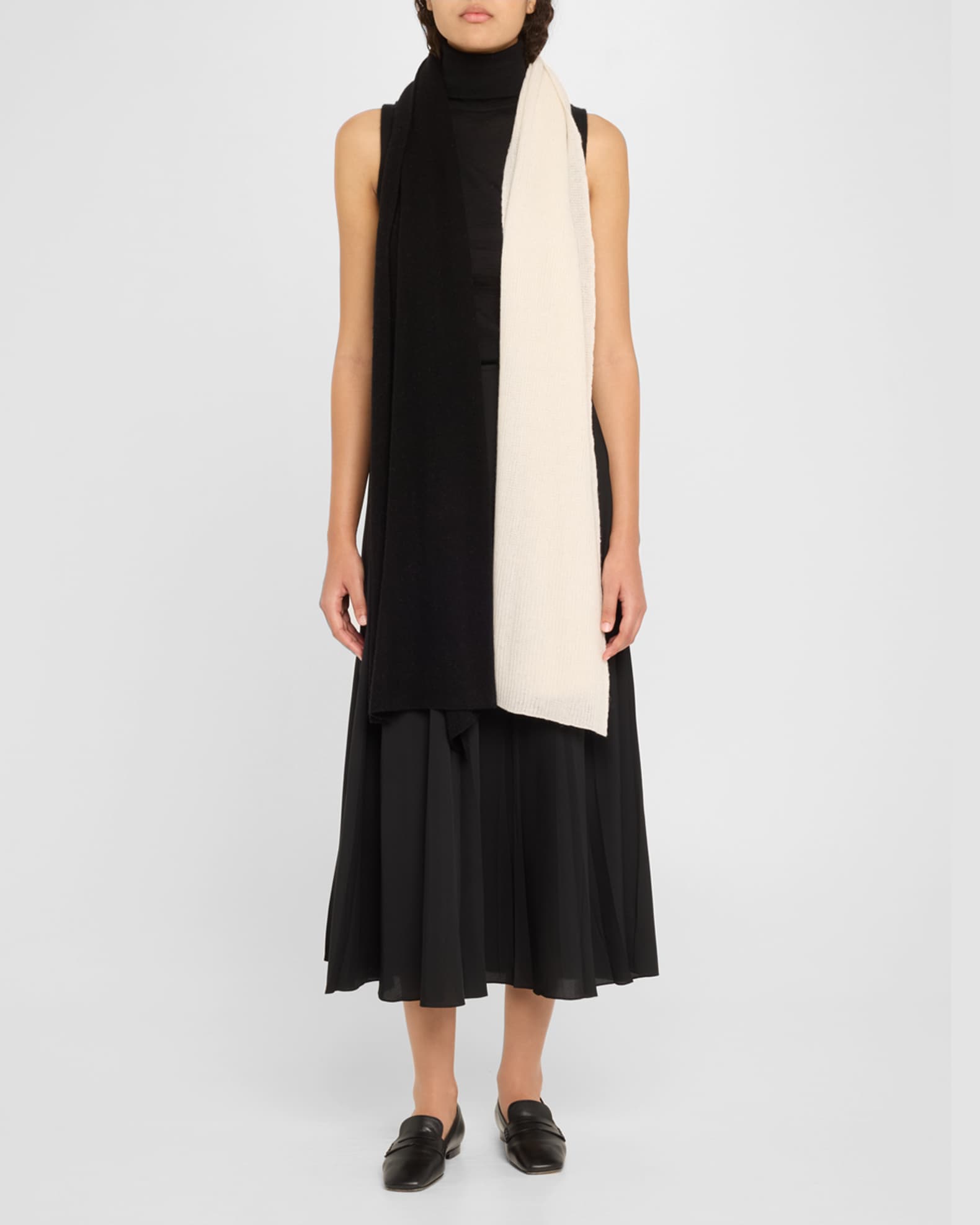 Colorblock Cashmere Wrap 1