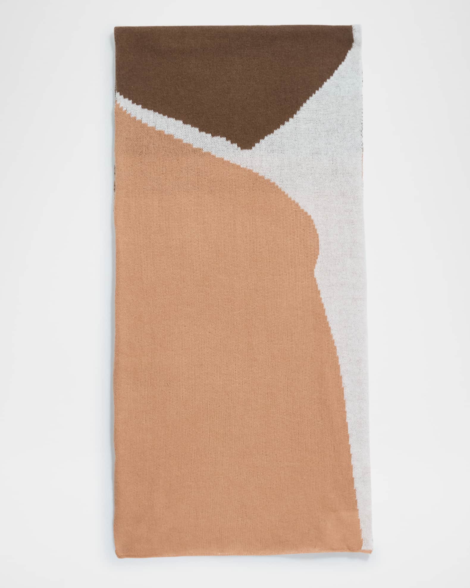 Colorblock Cashmere Wrap 0