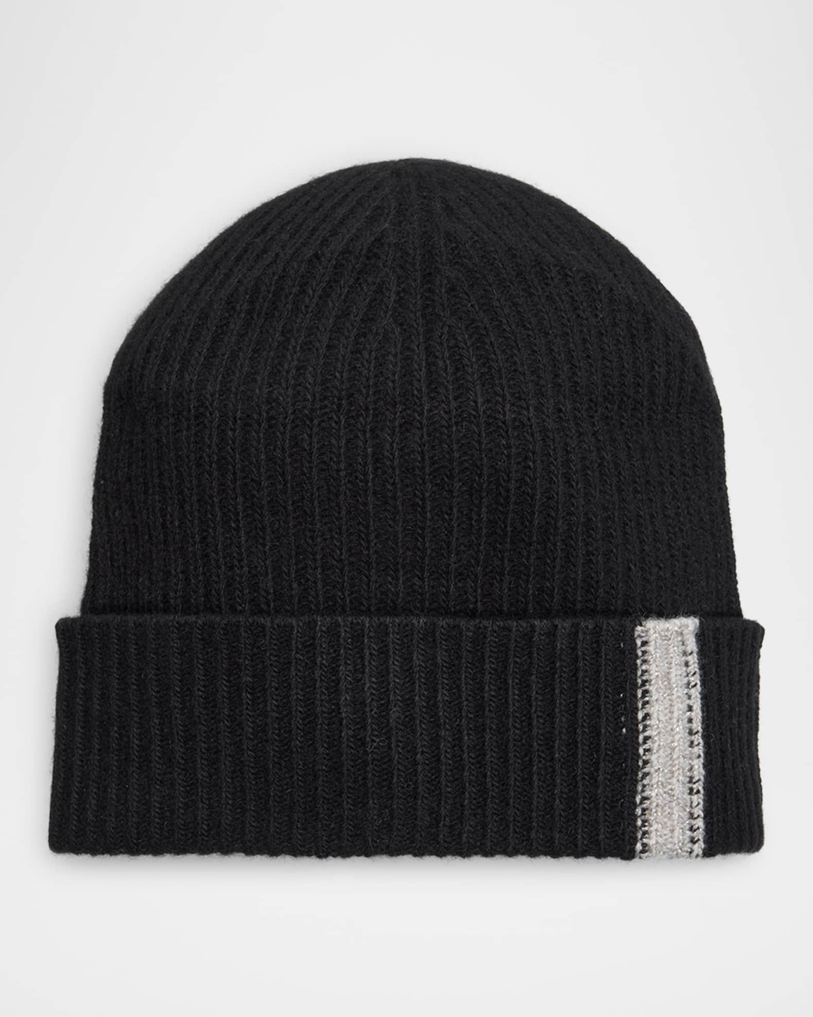 Ribbed Cashmere Beanie