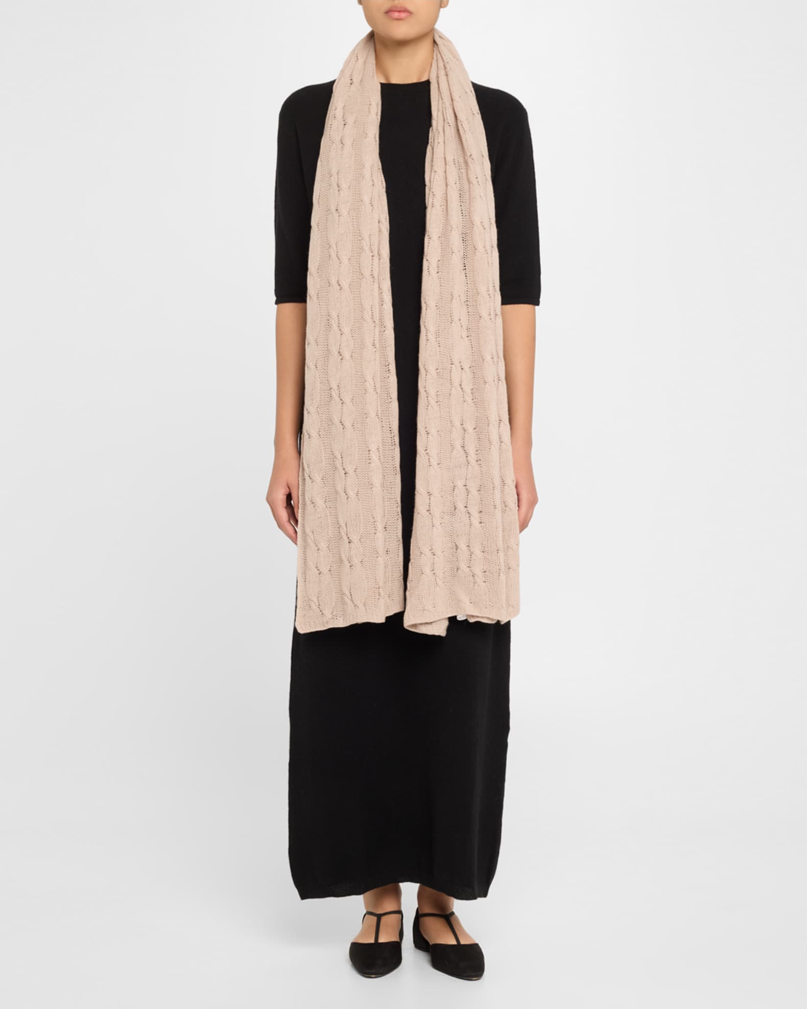 Wrap W/ Cable Knit Details 1