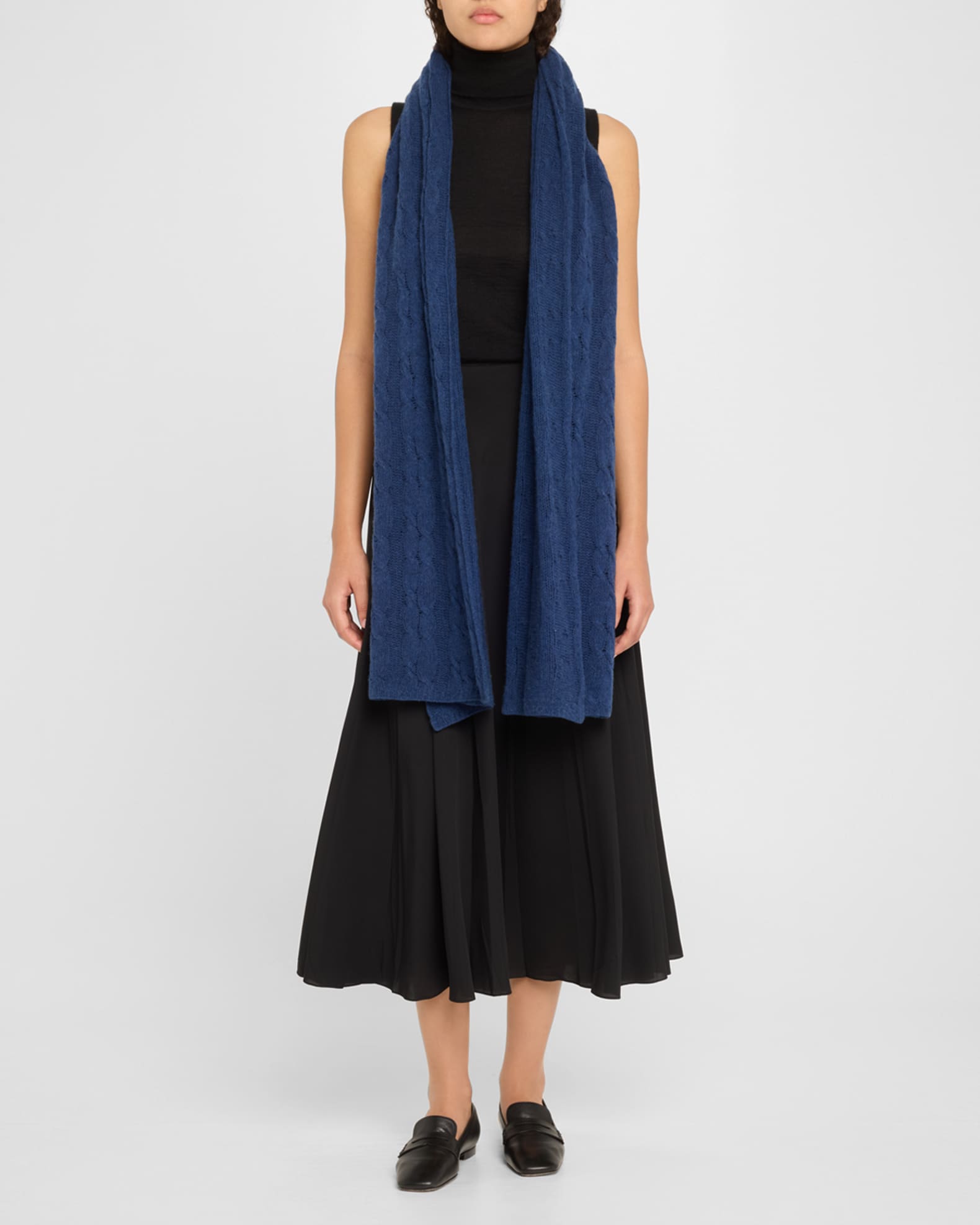 Wrap W/ Cable Knit Details 1