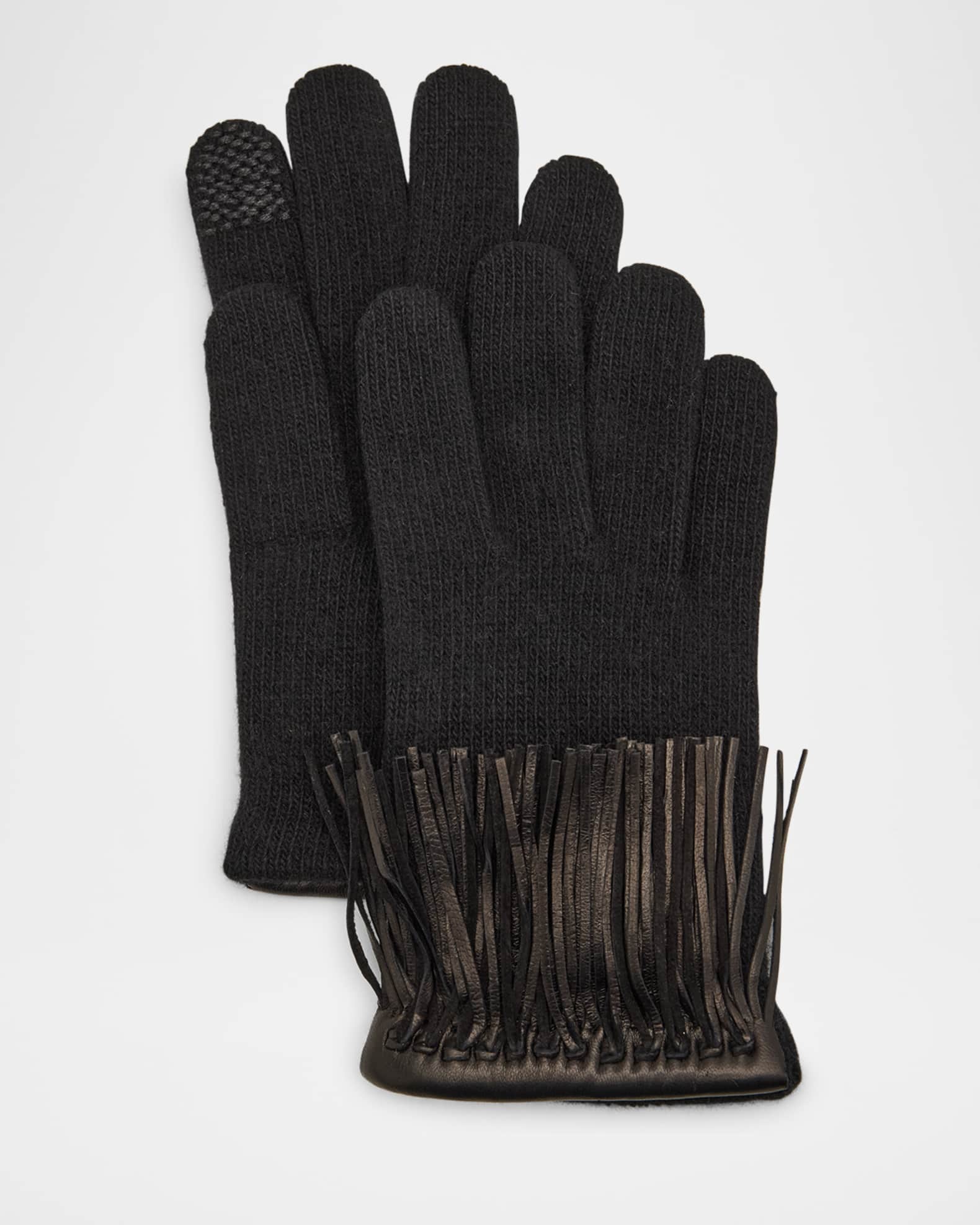 Fringe Cashmere Gloves