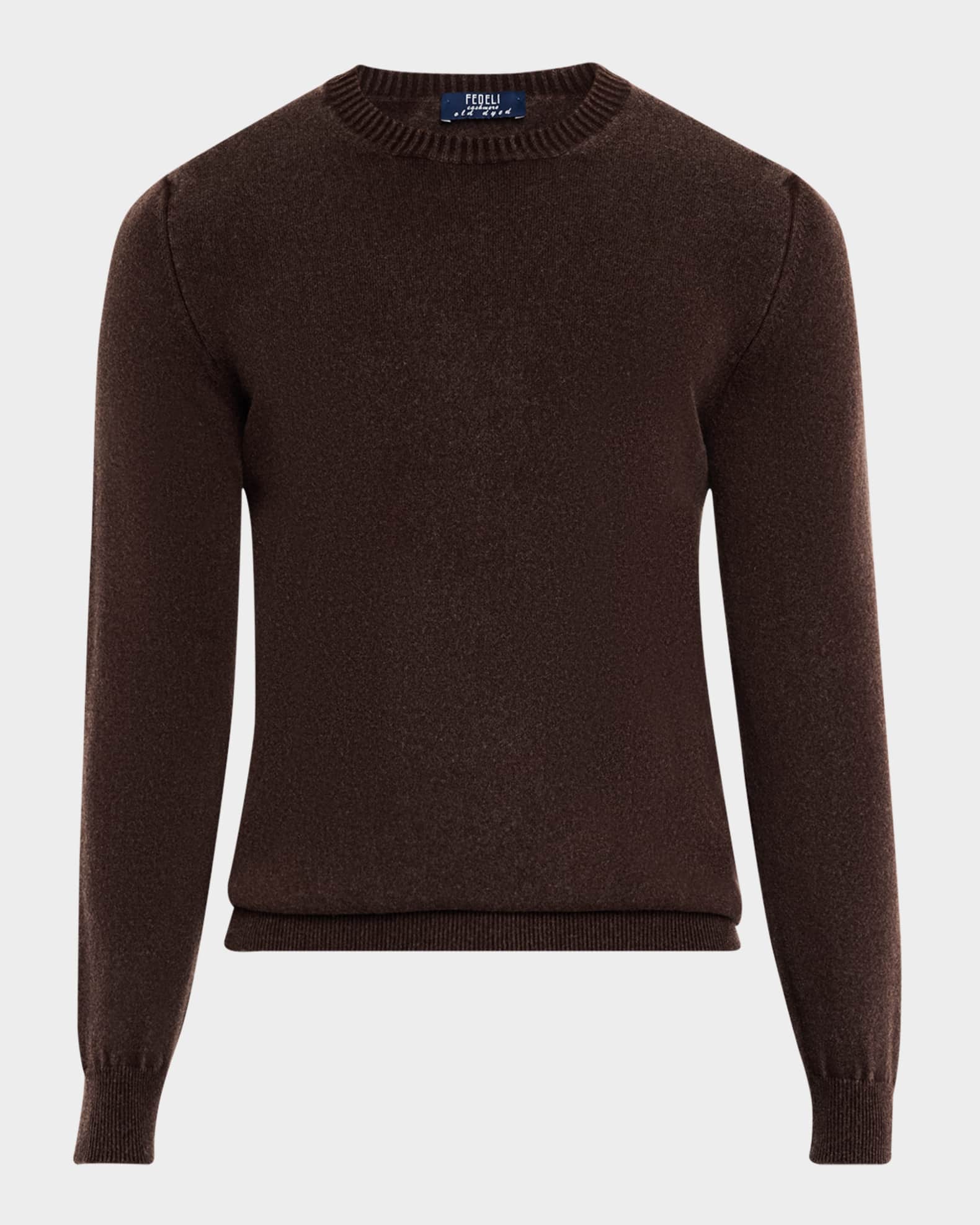 Men's Frosted Cashmere Crewneck Sweater 0