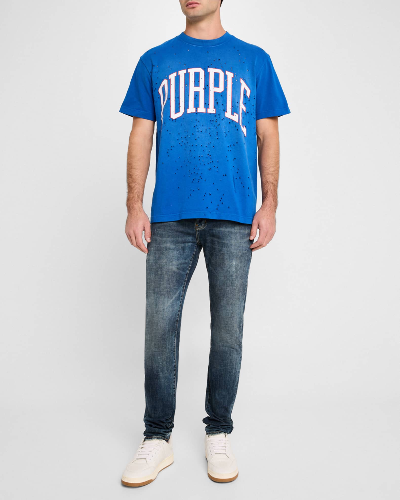 Men's Destroyed Collegiate T-Shirt 1