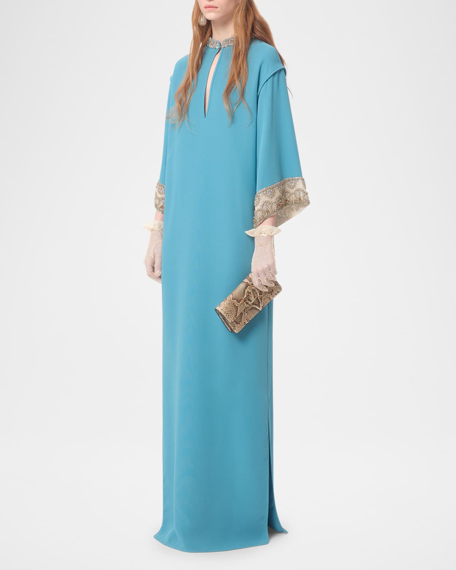 【関税&送料込】Valentino Garavani Ivory Cady Couture Wide-L Valentino Garavani Cady Couture Evening Dress | Saks Fifth