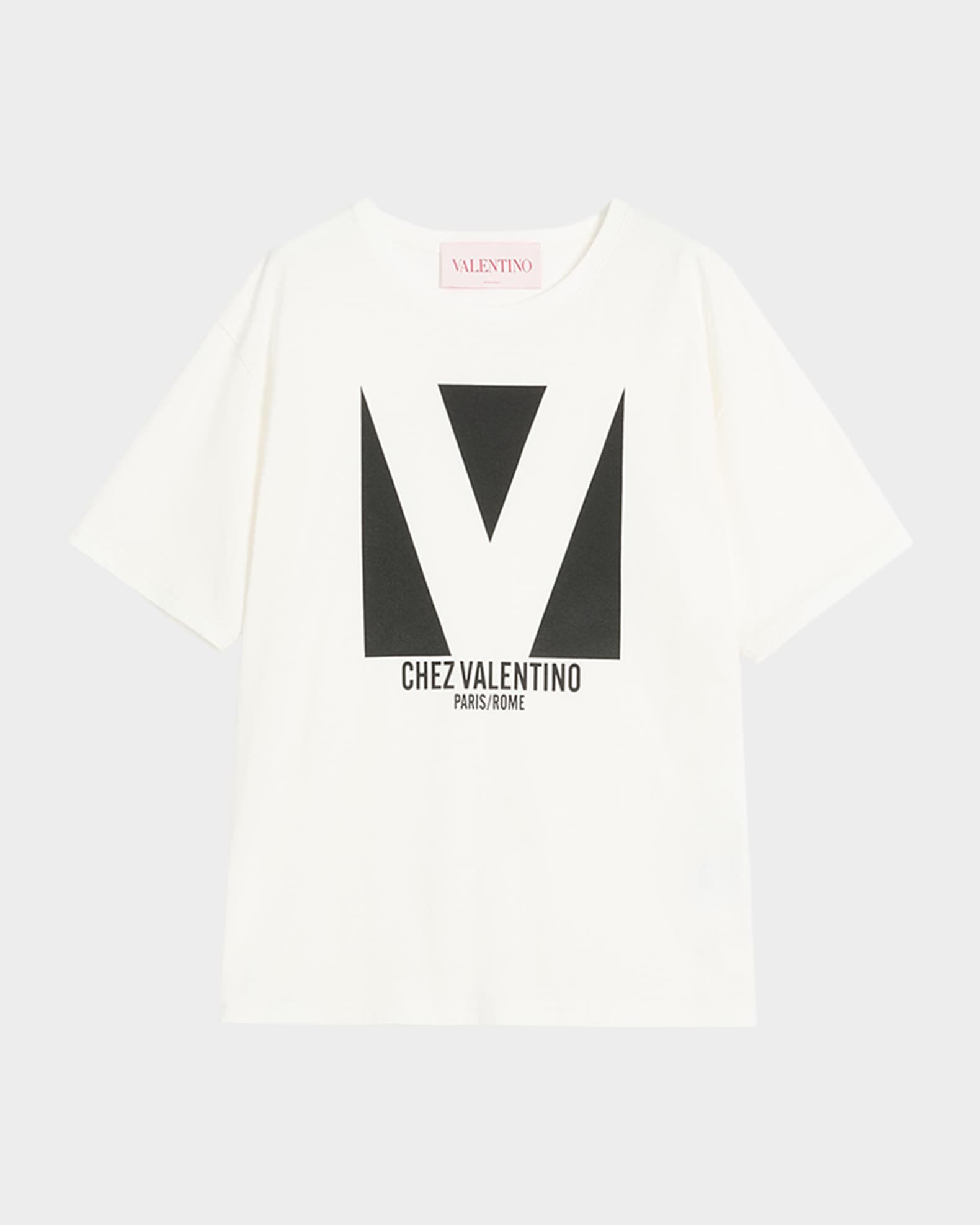 Valentino logo print t shirt discount