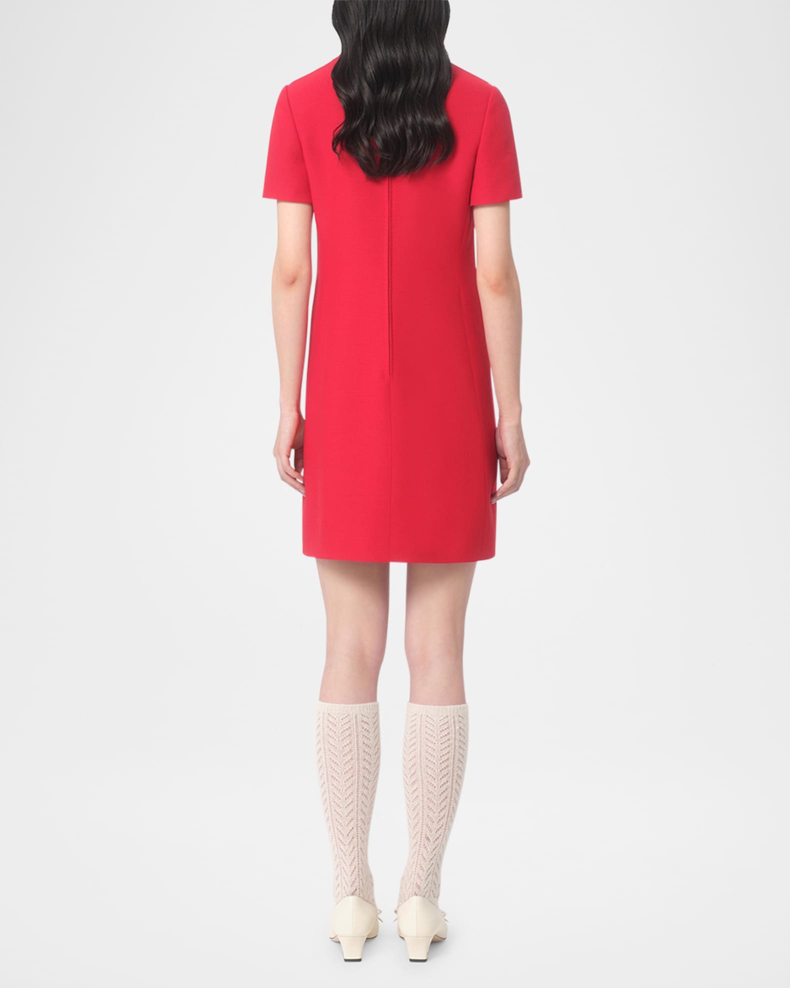 【関税＆送料込み】Valentino Garavani Mini Dress With Rose Valentino Garavani Rose Appliqué Detail Mini Dress | Fashion