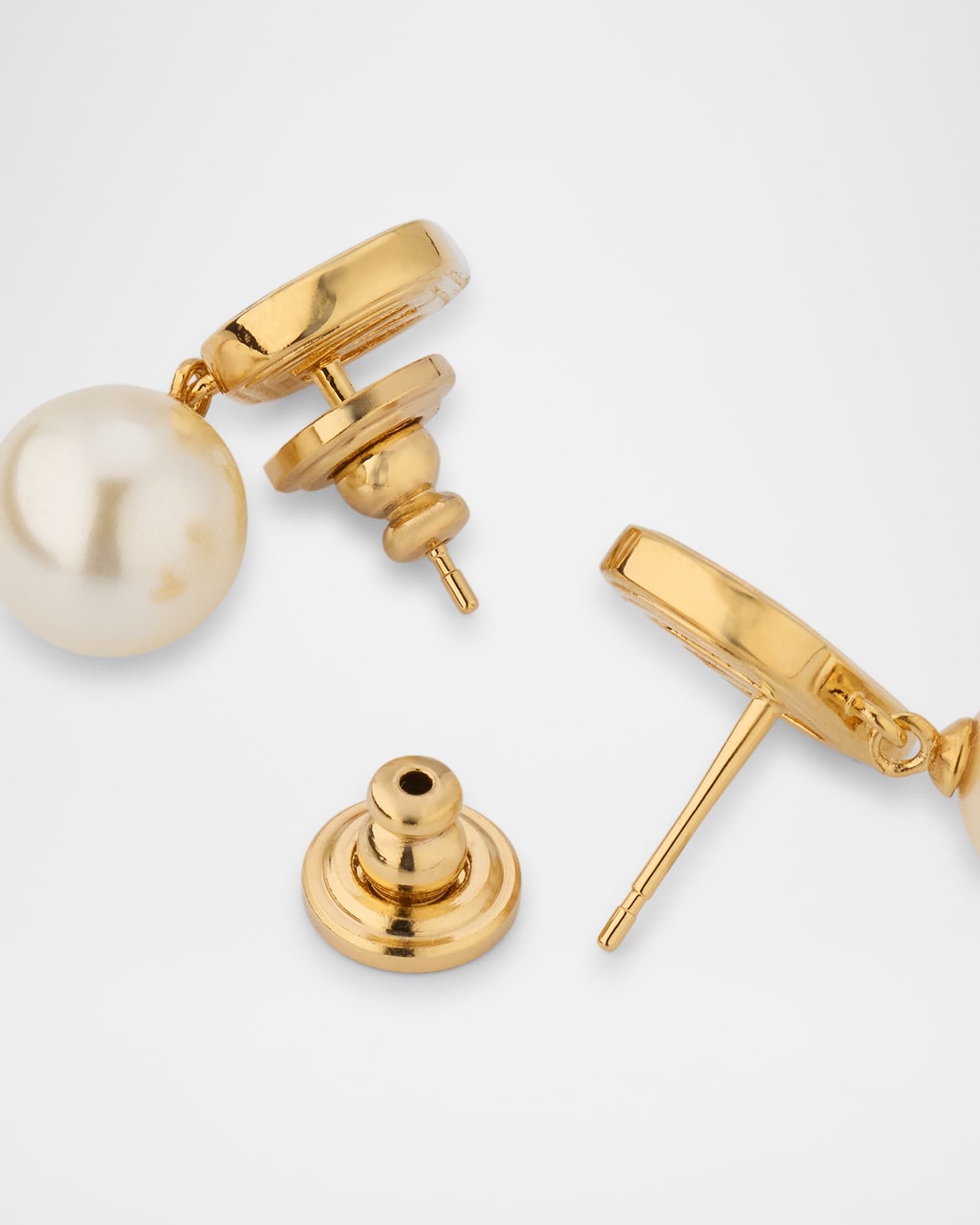 【日本製】 Valentino Garavani Drops Pearly with Earrings Stud Logo V アクセサリー
