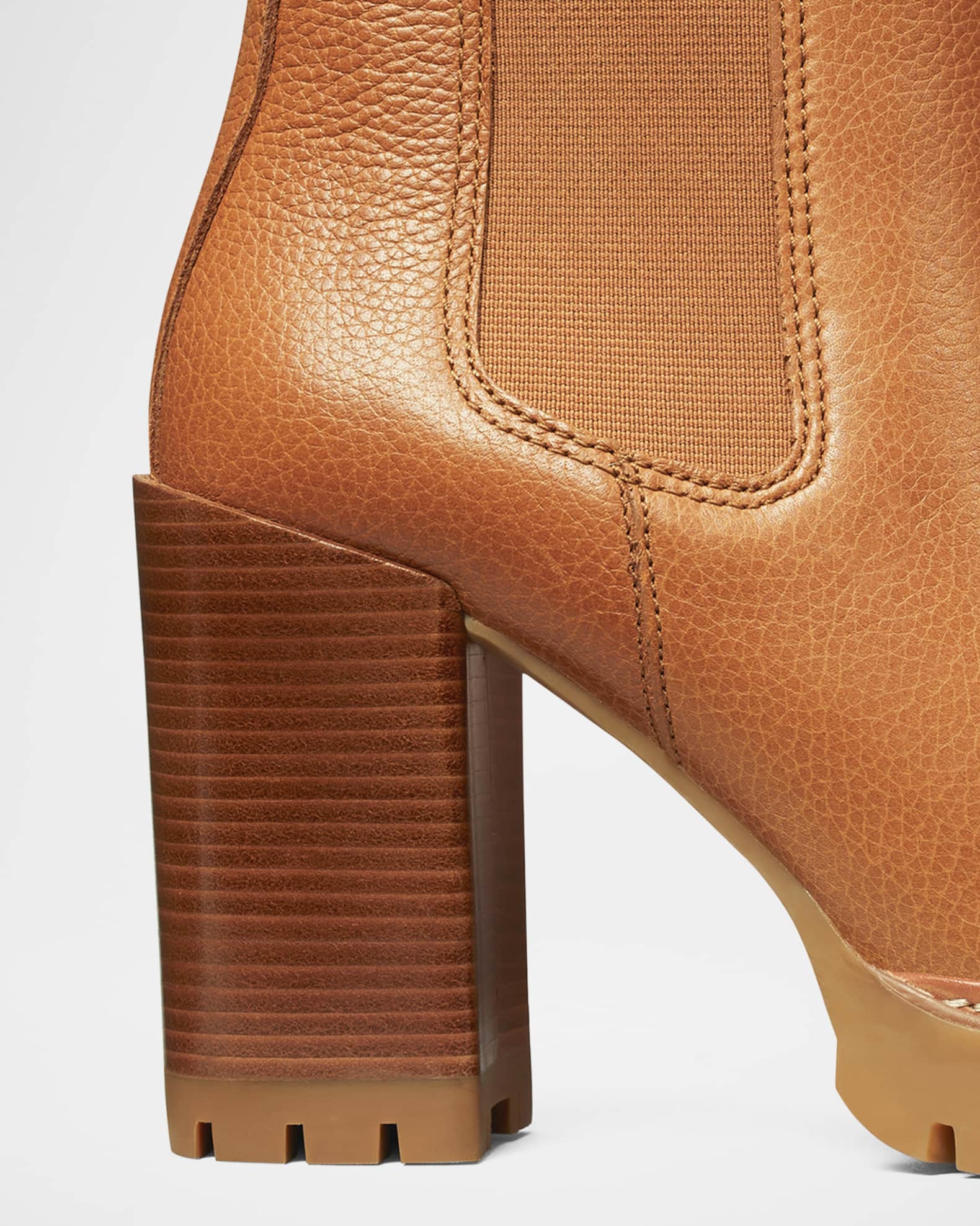Tory Burch Carson Leather Lug Sole Chelsea Booties Neiman Marcus