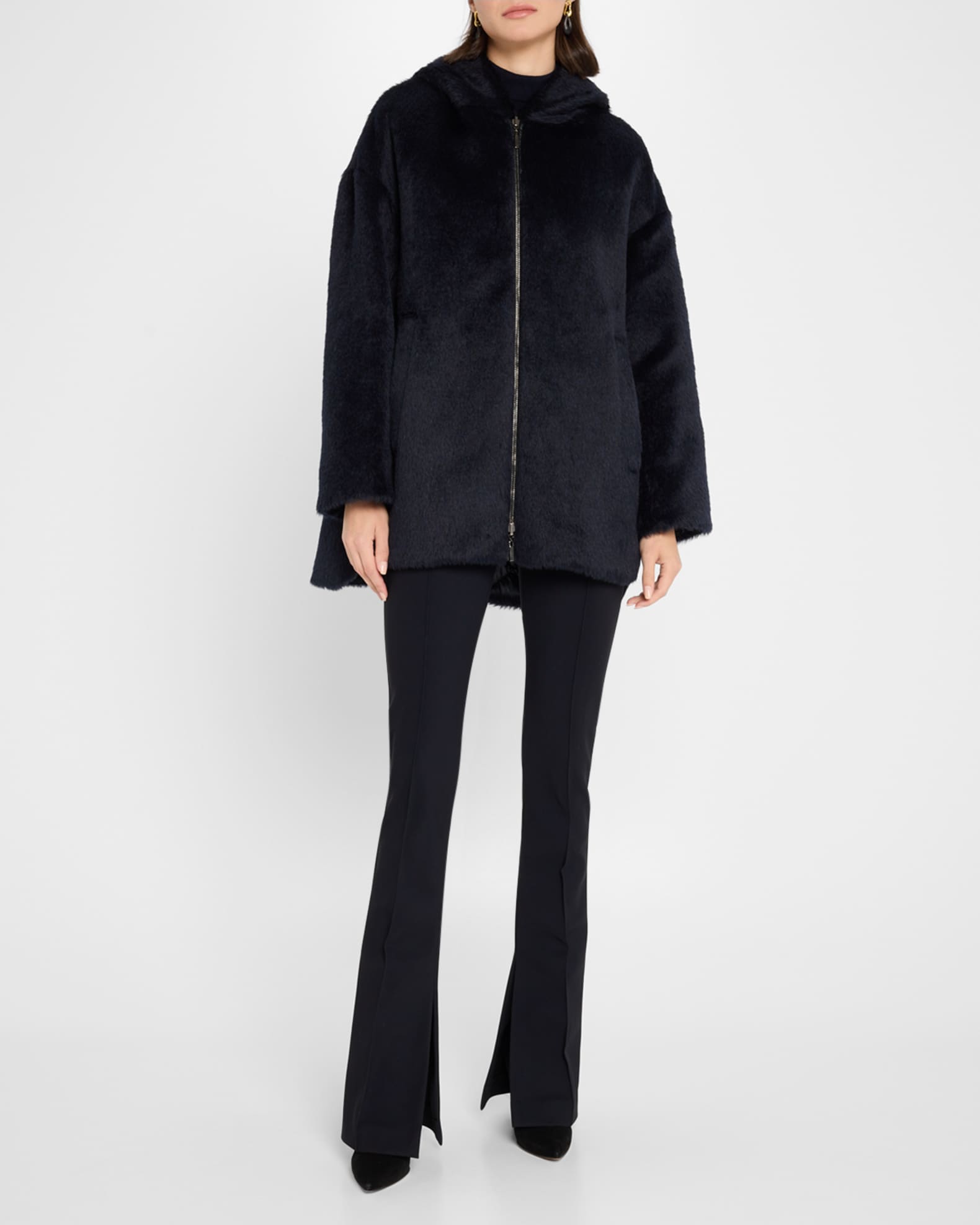 Spacefe Reversible Quilted Faux-Fur Coat 1