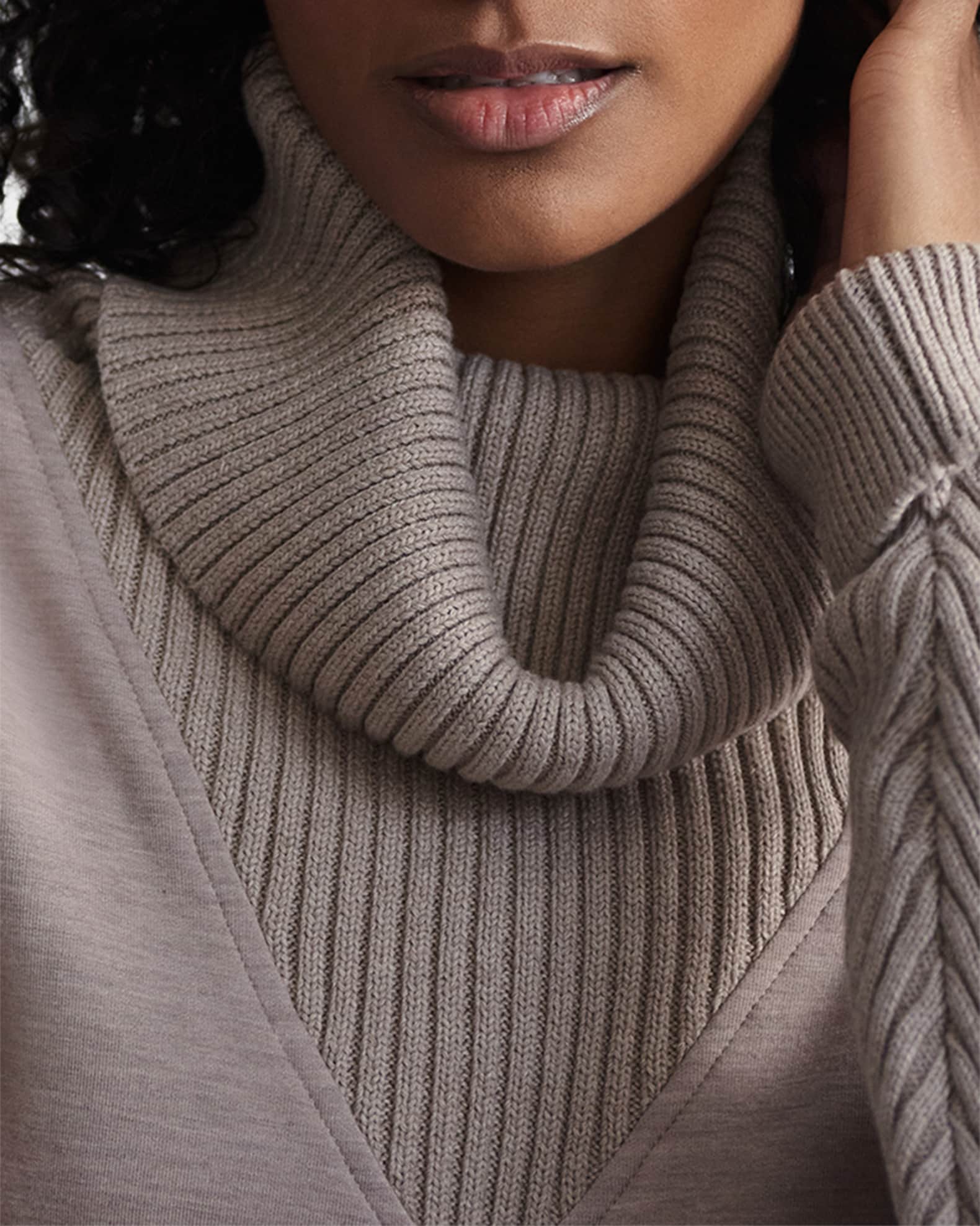 Sweatshirts with cowl neck clearance