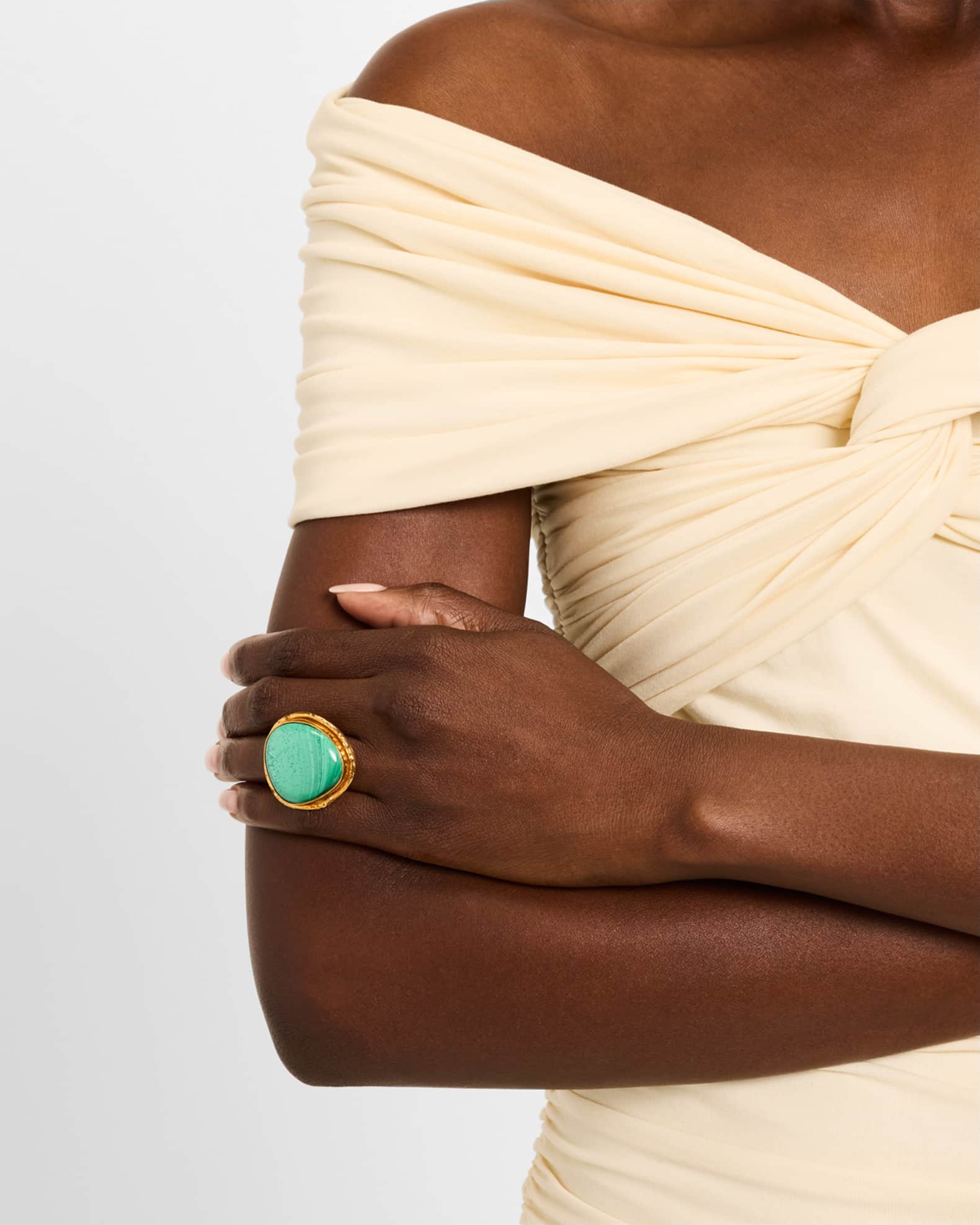 Macaron Malachite Ring 1