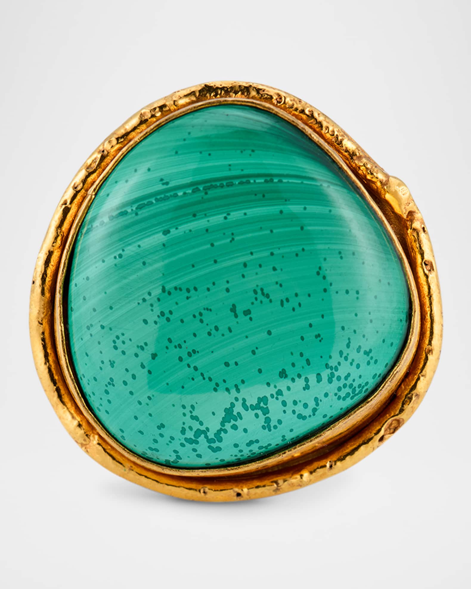 Macaron Malachite Ring 0