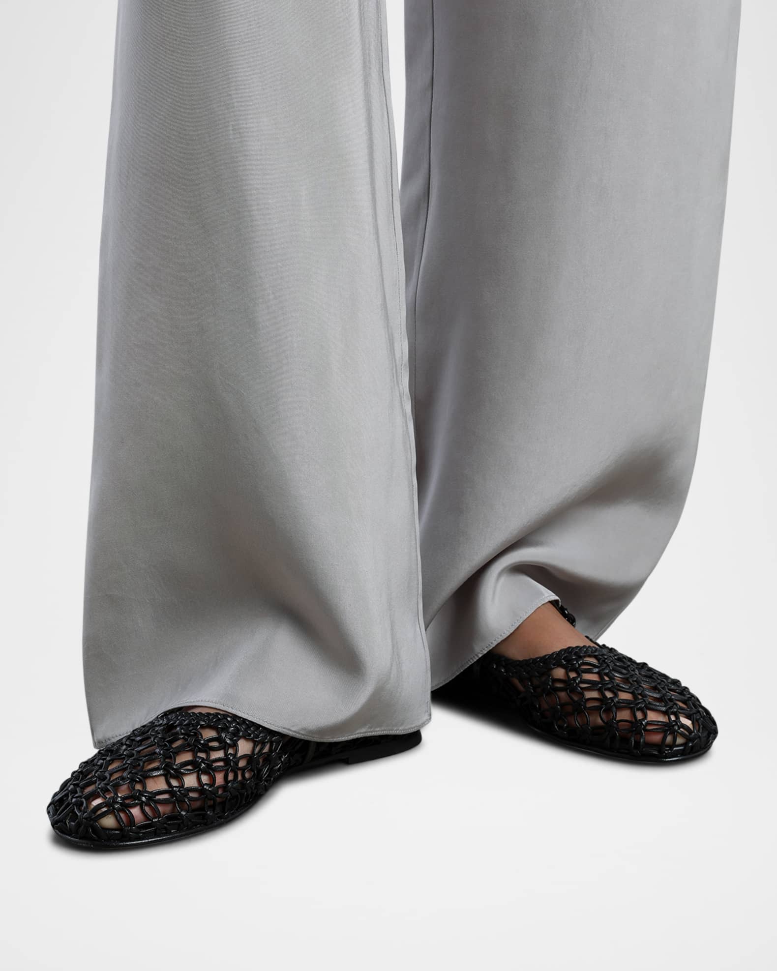 Balla Woven Leather Mary Jane Ballerina Flats 1