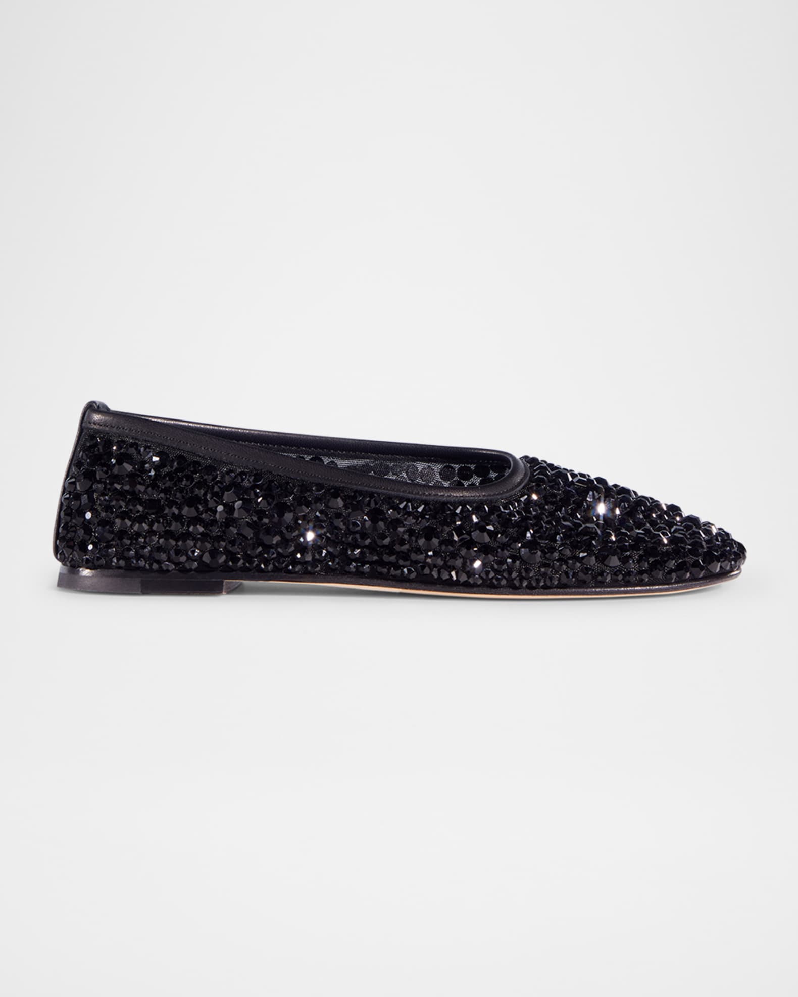 Balla Crystal Mesh Ballerina Flats 0