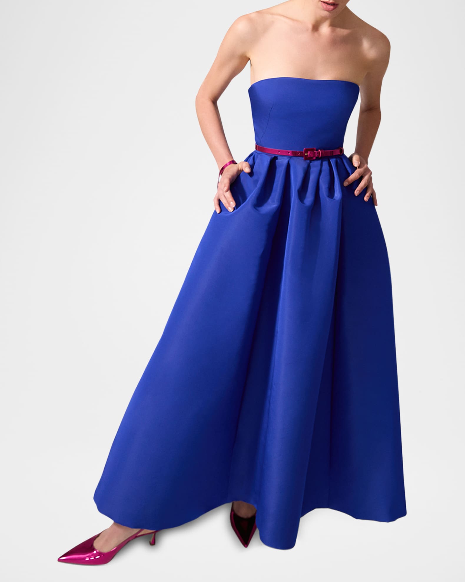 Strapless Silk Ball Gown