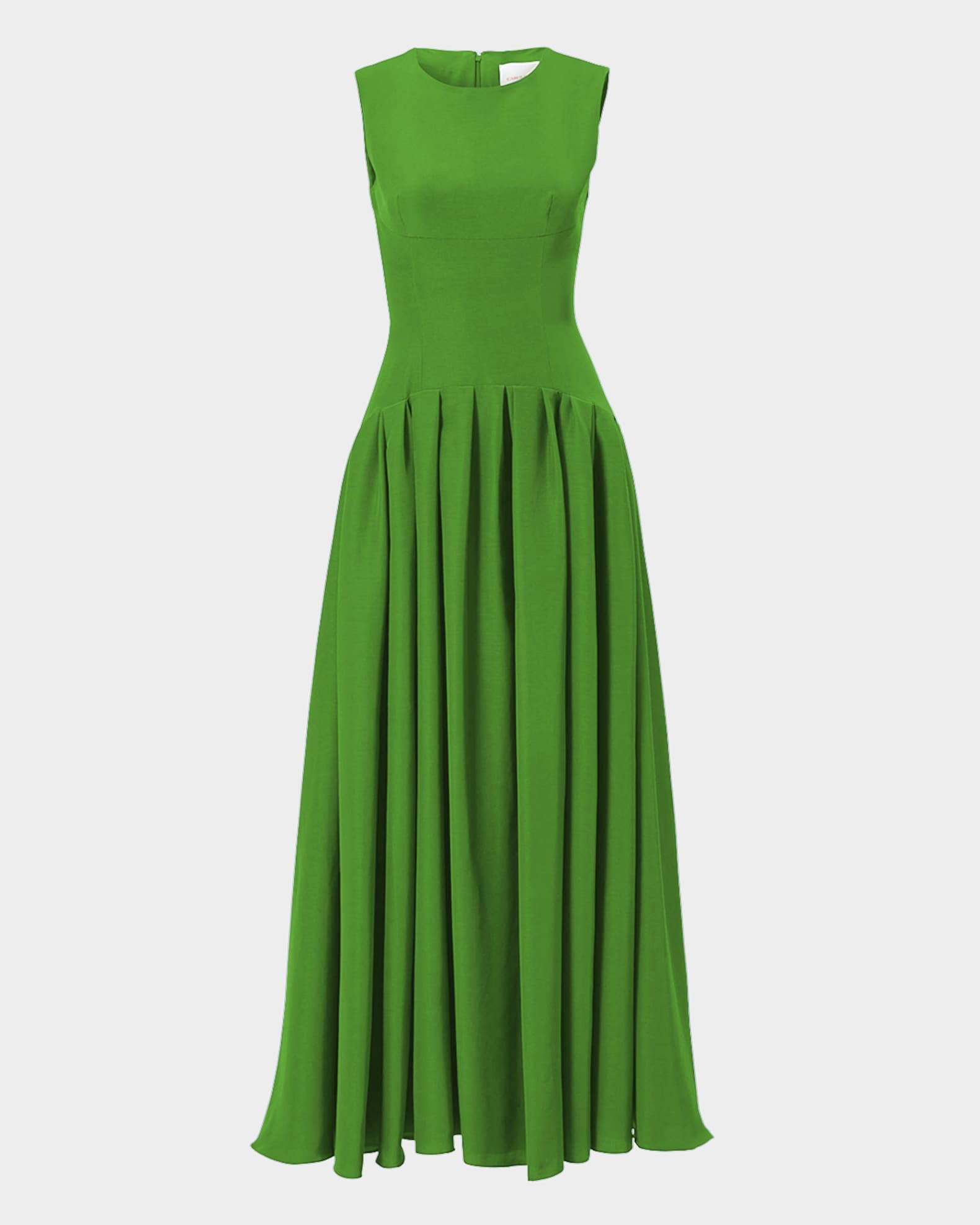 Long Fit-Flare Cotton Dress 0