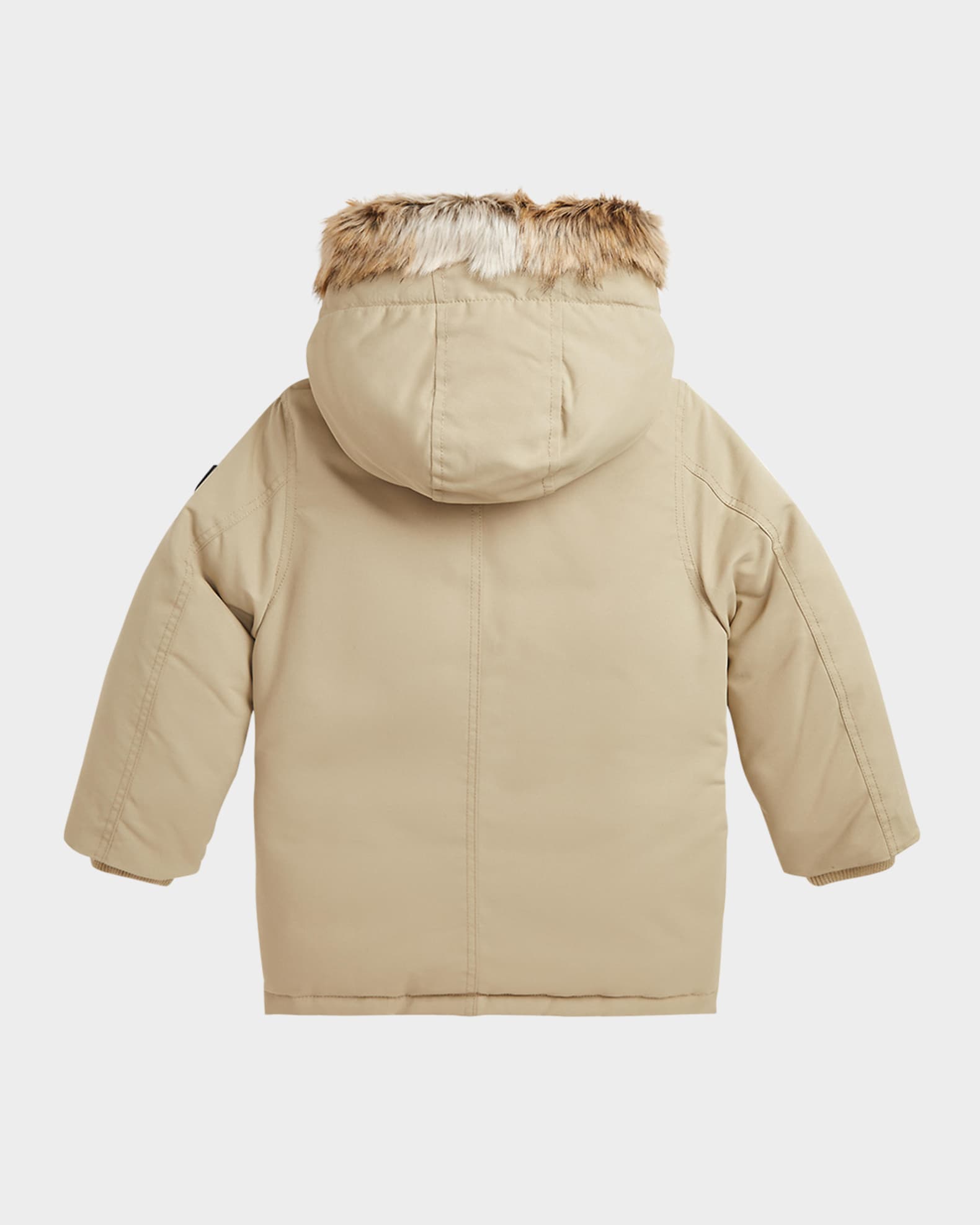 Boys faux fur hooded parka jacket best sale